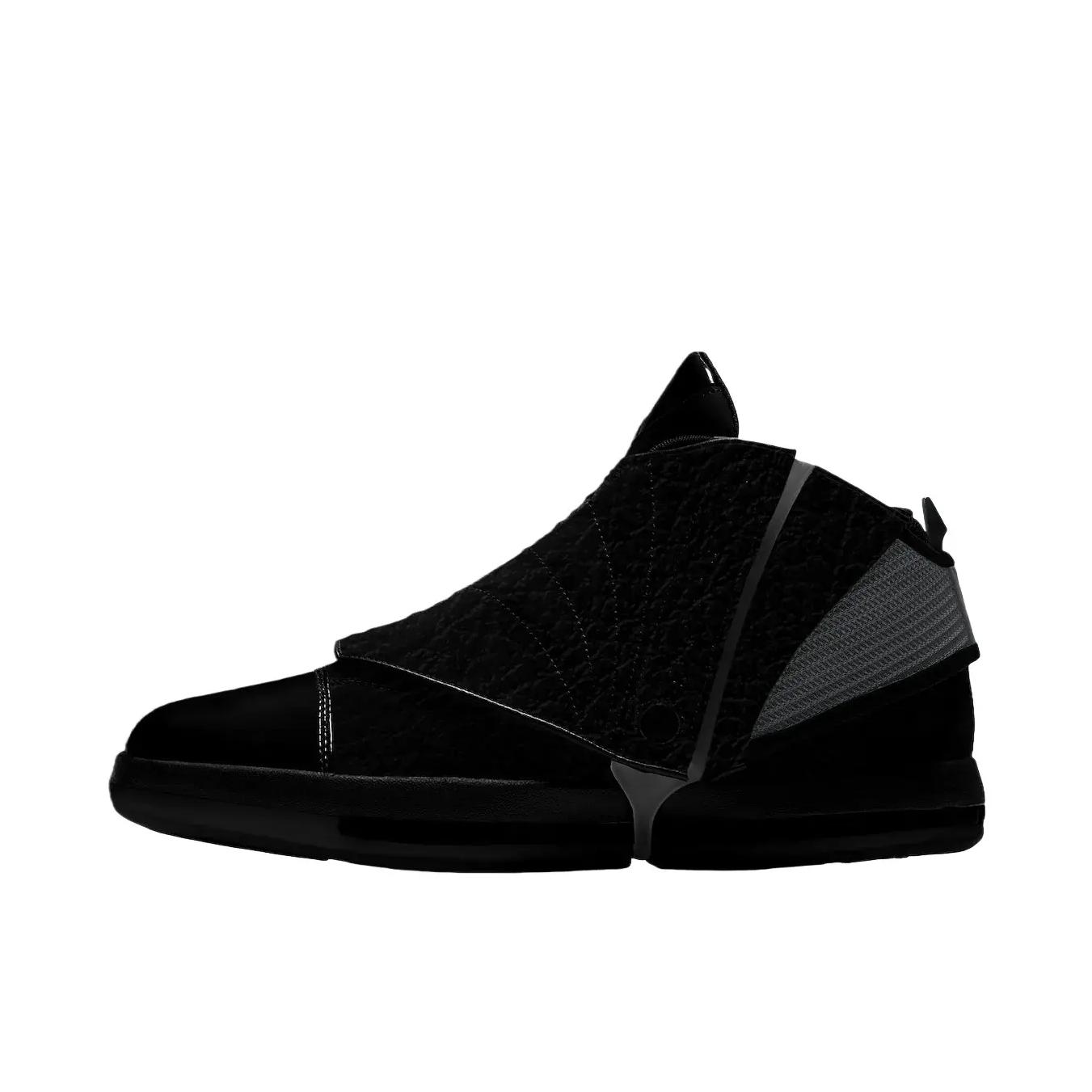 推荐商品：Air Jordan 16 篮球鞋 包裹性拼接舒适防滑百搭复古高帮 基础黑