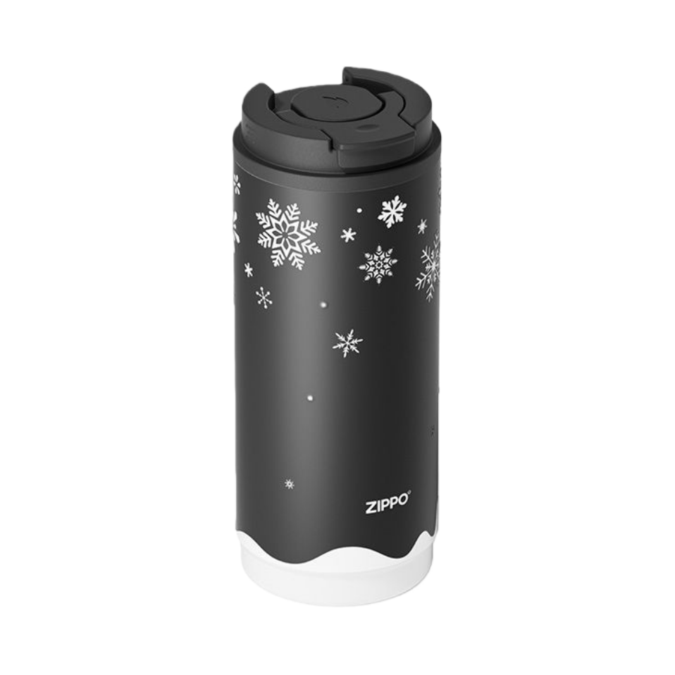 zippo 圣诞限定 420ml SUS316不锈钢 保温杯 雪夜冰花