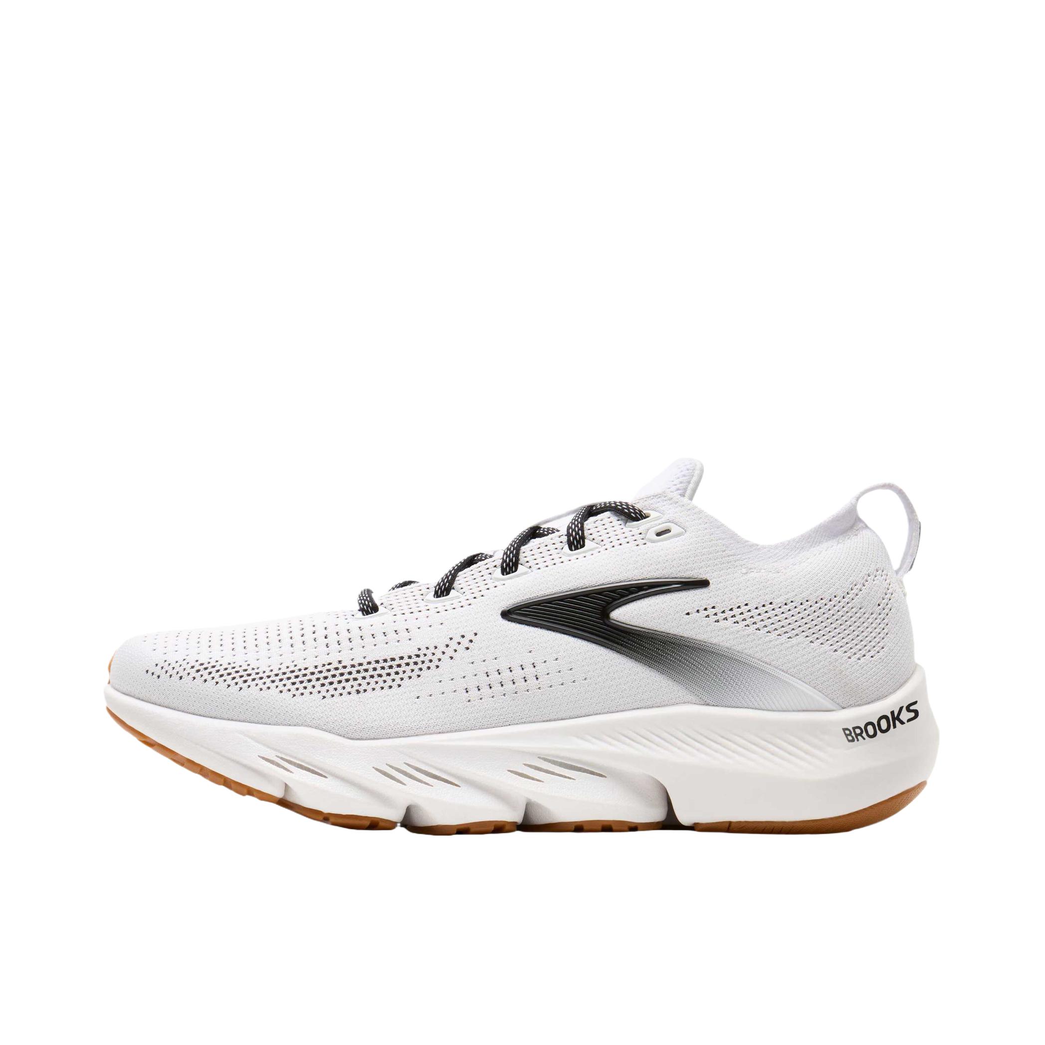 推荐商品：Brooks/布鲁克斯 Glycerin Flex 跑鞋 圆头系带厚底 白色/黑色/树胶