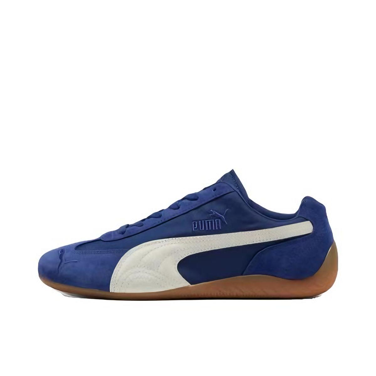 推荐商品：Puma/彪马 Speedcat OG 赛车鞋 德训鞋 训练鞋 T头薄底复古防滑耐磨贴合赛车风流光风 宝石蓝/白色