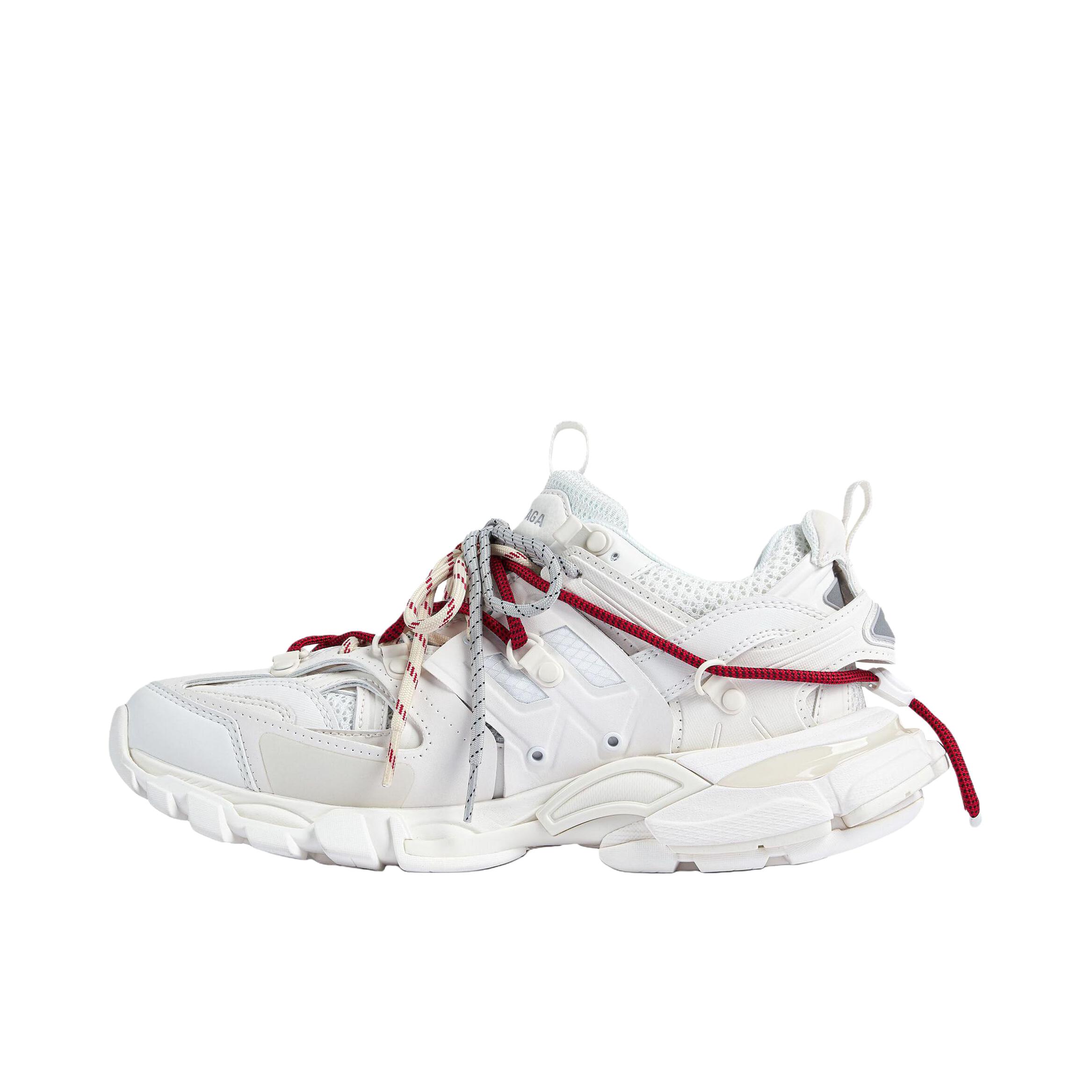 推荐商品：Balenciaga/巴黎世家 Track Trail Laces 运动鞋 老爹鞋 圆头系带低帮厚底 奶白色