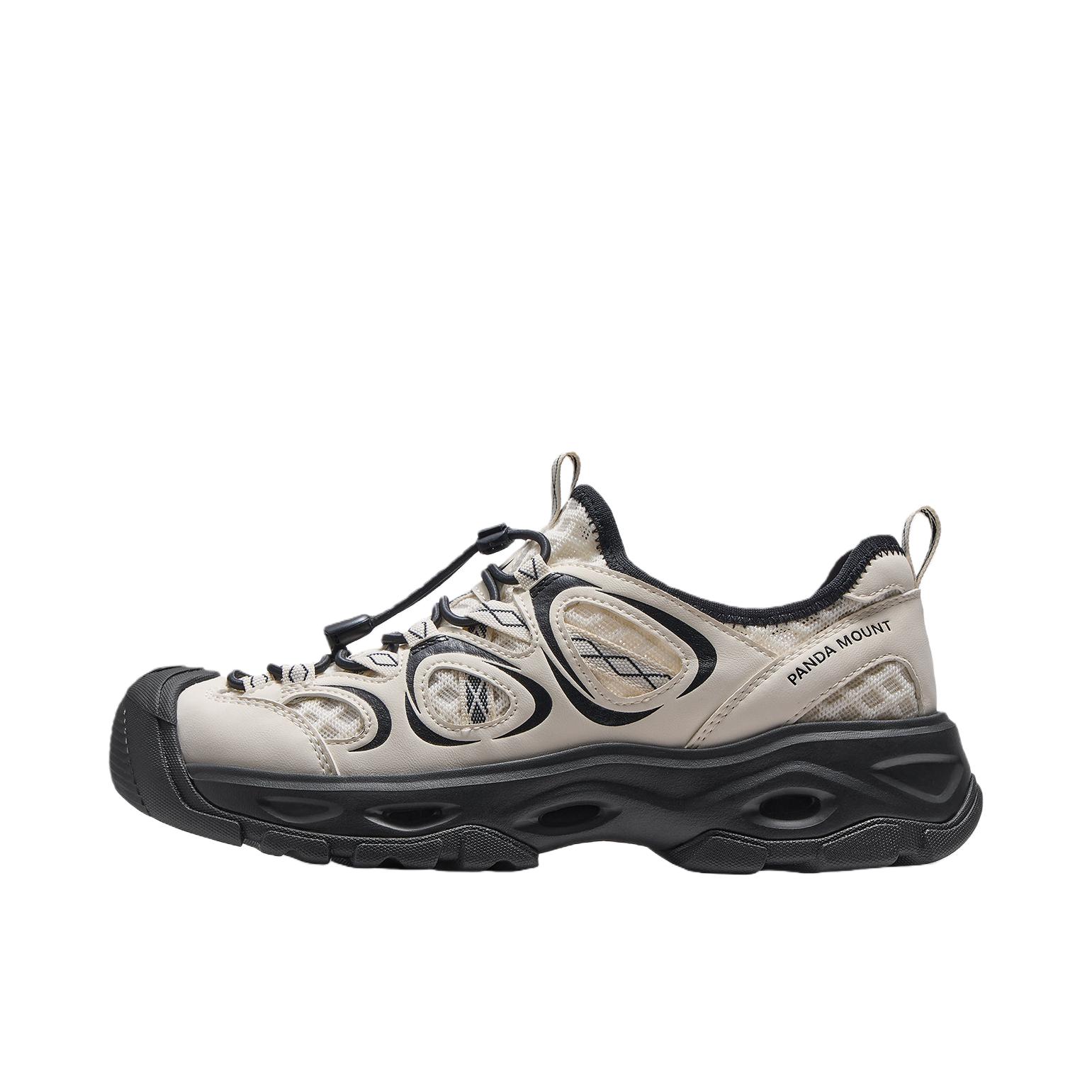 推荐商品：骆驼 熊猫 溯溪鞋 户外鞋 防滑透气轻便 米白色/黑色