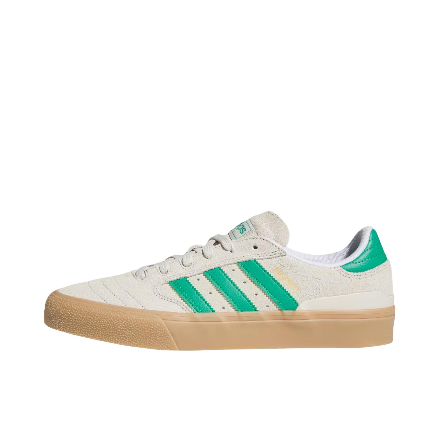 推荐商品：adidas Originals Busenitz Vulc II 板鞋 舒适减震防滑耐磨轻便厚底系带复古百搭贴合支撑圆头 米色/白色/绿色