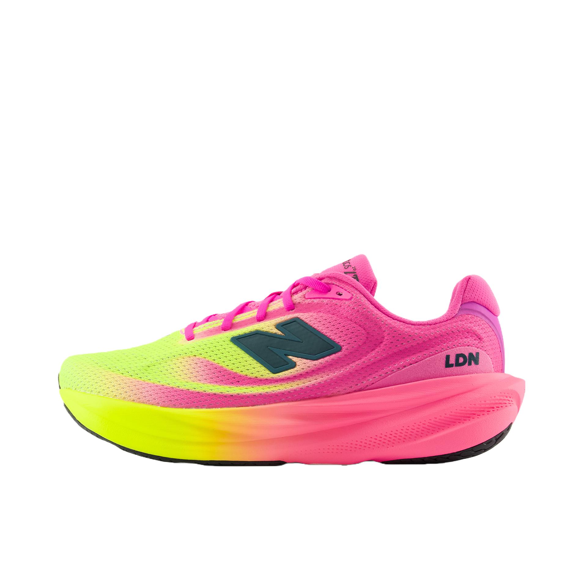 推荐商品：New Balance 1080 v15 跑鞋 舒适时尚耐磨贴合慢跑 黄色/玫红色