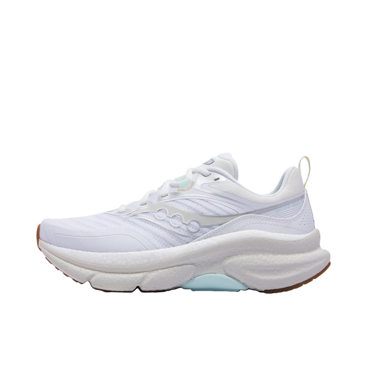 推荐商品：Saucony/索康尼 Omni 23 跑鞋 圆头防滑耐磨 女款/奶白色