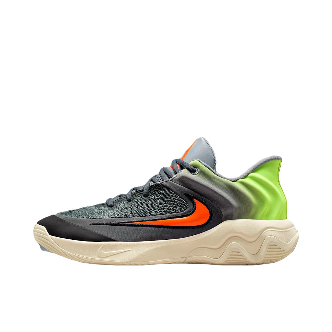 推荐商品：Nike Giannis lmmortality 4 字母哥支线4代 抓地 抗扭 实战 中帮 防滑耐磨 舒适透气 时尚百搭 篮球鞋 深灰色/绿色