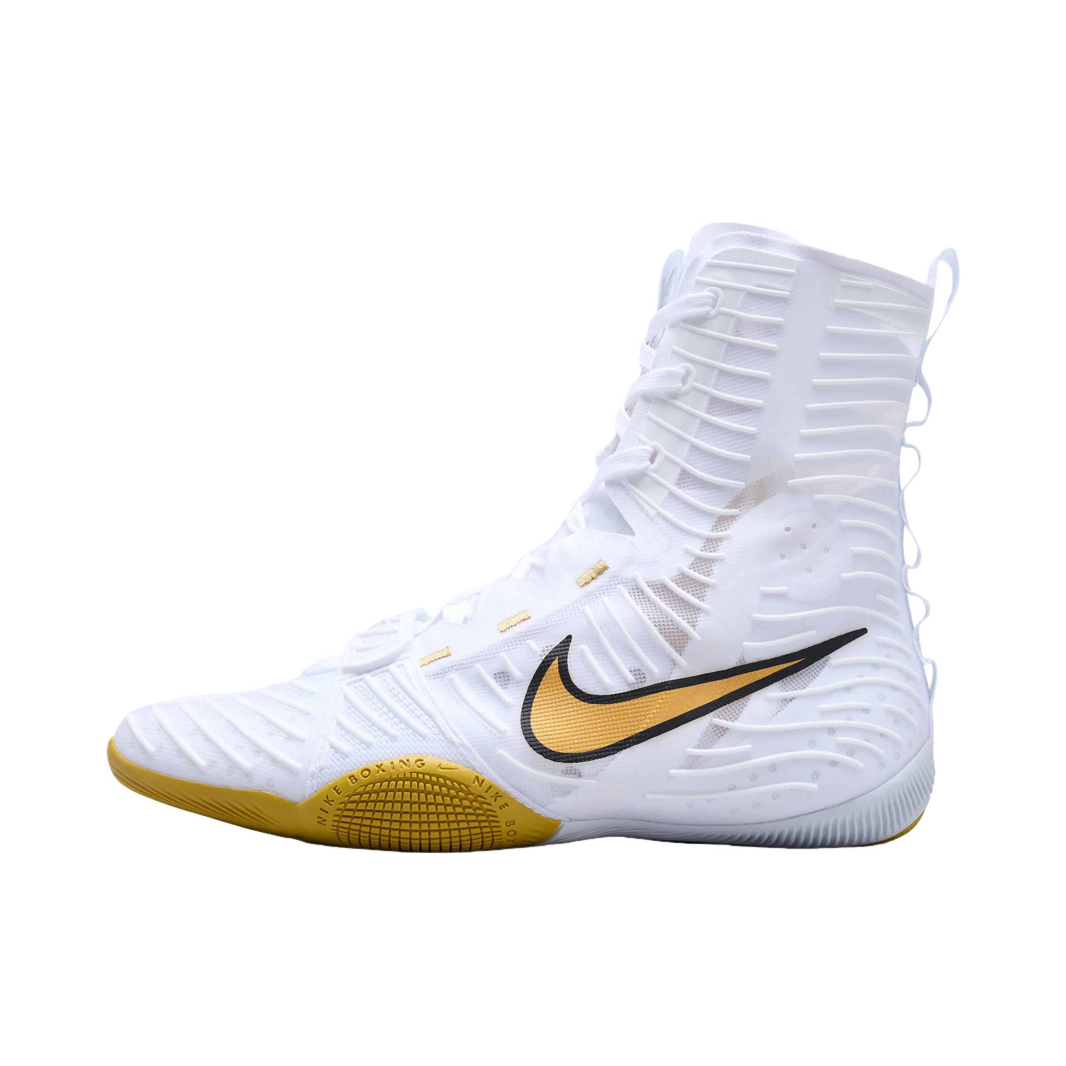 推荐商品：Nike HyperKO 3 拳击鞋 防滑耐磨透气 白色/金属金