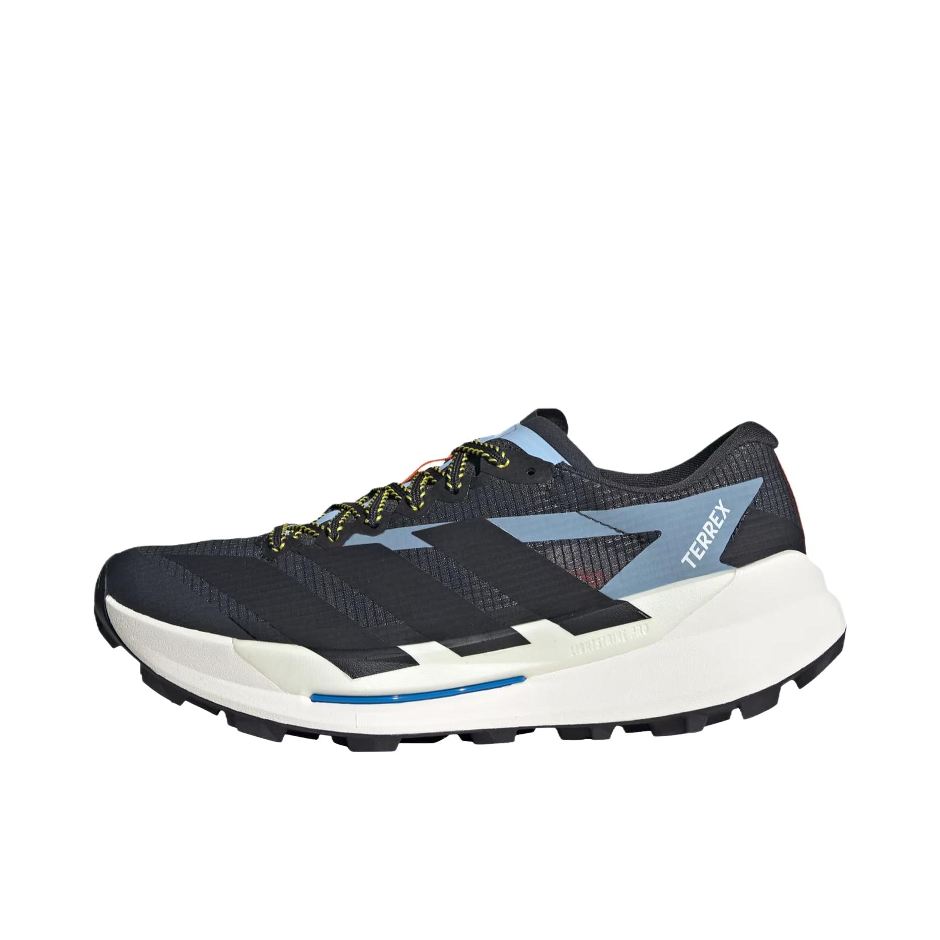 推荐商品：adidas Terrex Agravic TT 跑鞋 舒适防滑圆头越野 黑色/蓝色