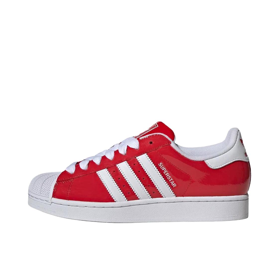 推荐商品：adidas Originals Superstar 2 板鞋 复古防滑耐磨贝壳头贴合圆头支撑 红色/白色