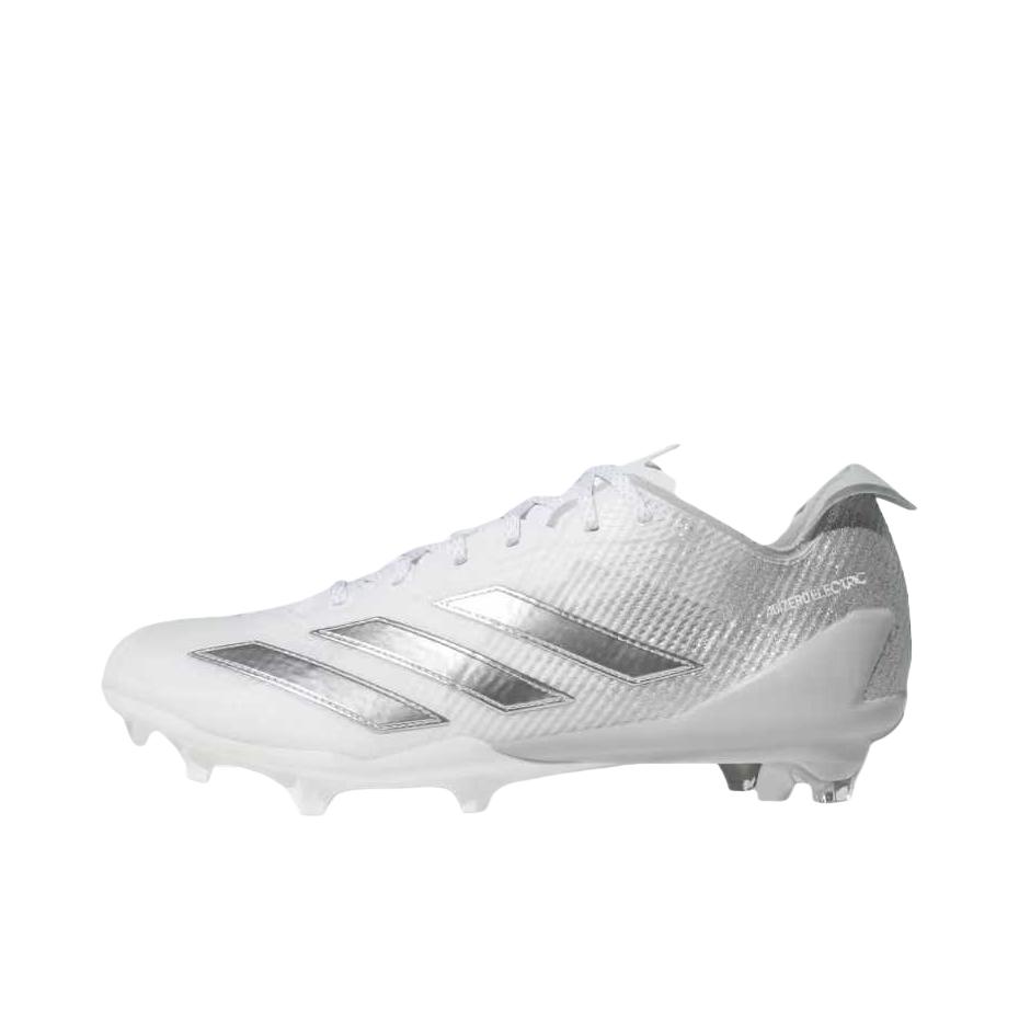 推荐商品：adidas Adizero Electric+ II Rodeo 足球鞋 圆头系带厚底 云白色/银色金属