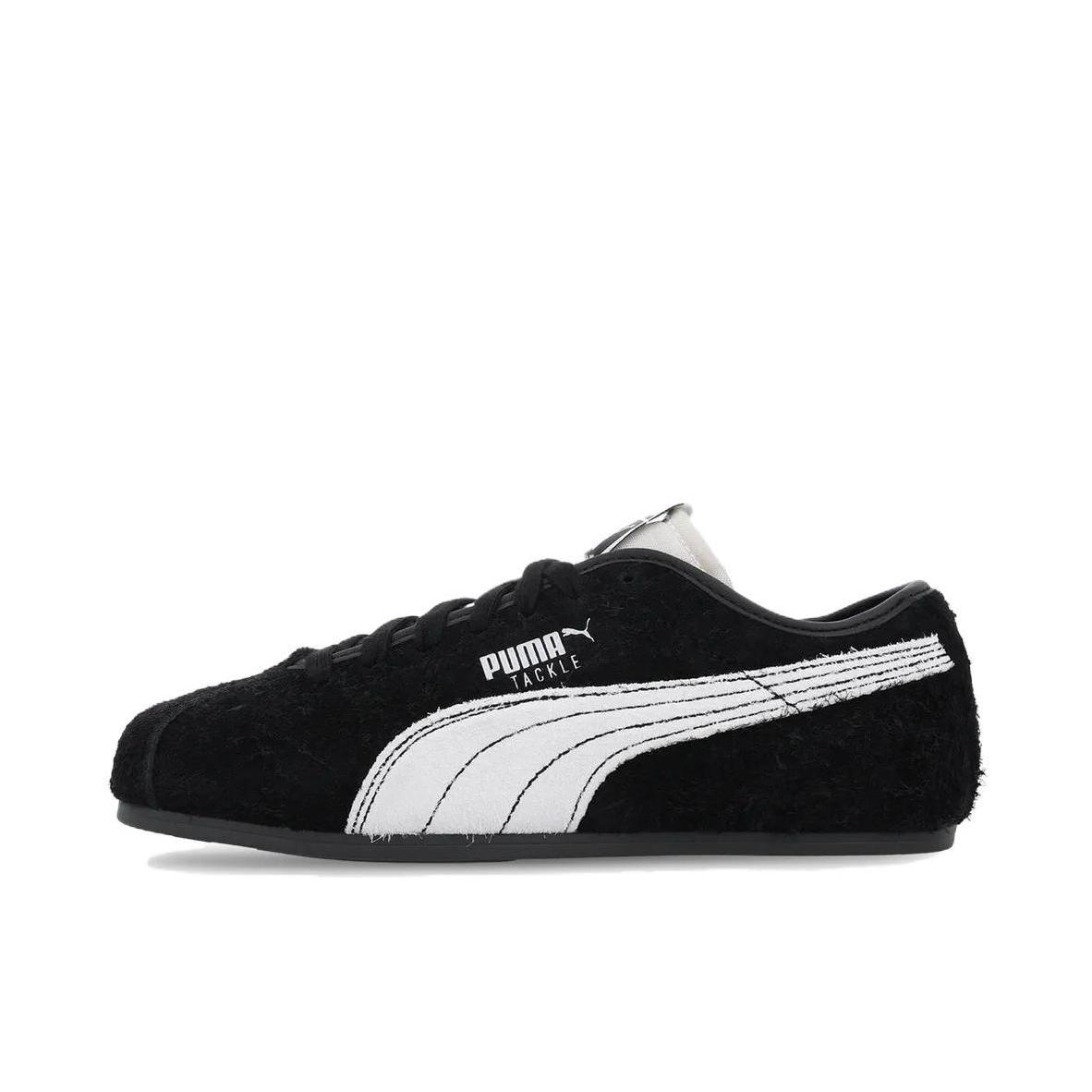 推荐商品：【张凌赫同款】 Puma/彪马 Tackle 运动休闲鞋 舒适简约复古百搭减震圆头薄底包裹性贴合 黑色/珍珠白