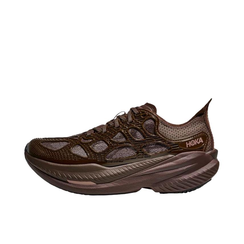 推荐商品：HOKA ONE ONE MACH X CAGED 跑鞋 舒适轻量透气稳定 深棕色