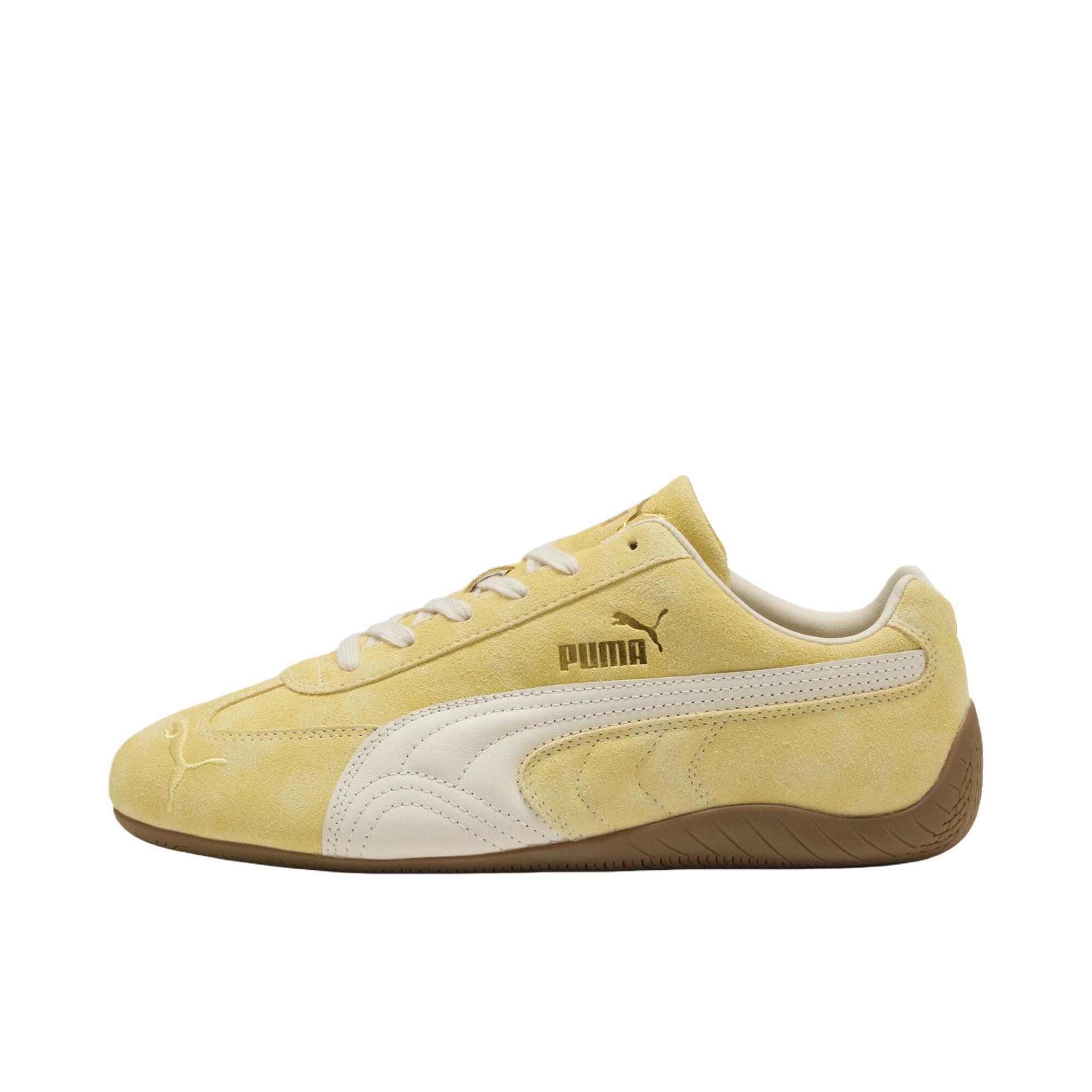 推荐商品：【单依纯同款】 Puma/彪马 Speedcat 运动休闲鞋 防滑耐磨薄底赛车风做旧T头鞋 明媚黄 