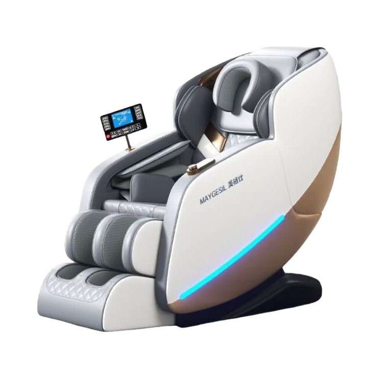 推荐商品：MAYGESIL/美格仕 HA-D5 按摩椅 家用 全身 全自动 多功能 智能声控 一键放松 3D岫玉机械手