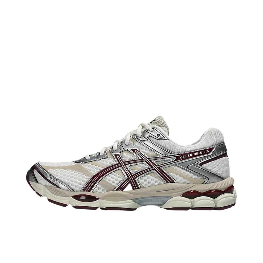 推荐商品：Asics/亚瑟士 Gel-cumulus 16 跑鞋 透气舒适减震耐磨百搭贴合圆头 奶油/贝尼莫紫