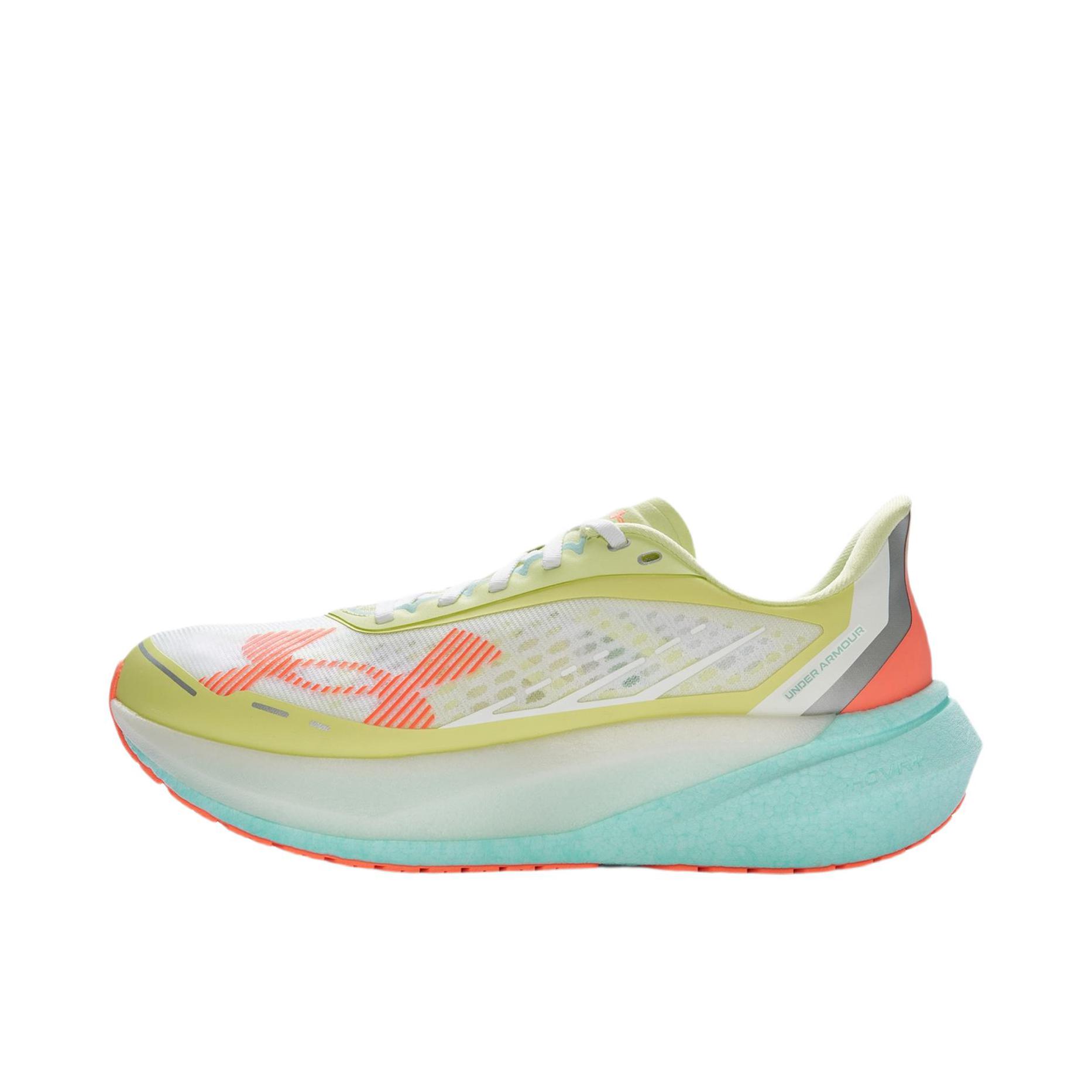 推荐商品：Under Armour/安德玛 Velociti Distance 跑鞋 时尚舒适潮流透气贴合回弹马拉松支撑 白色/绿色