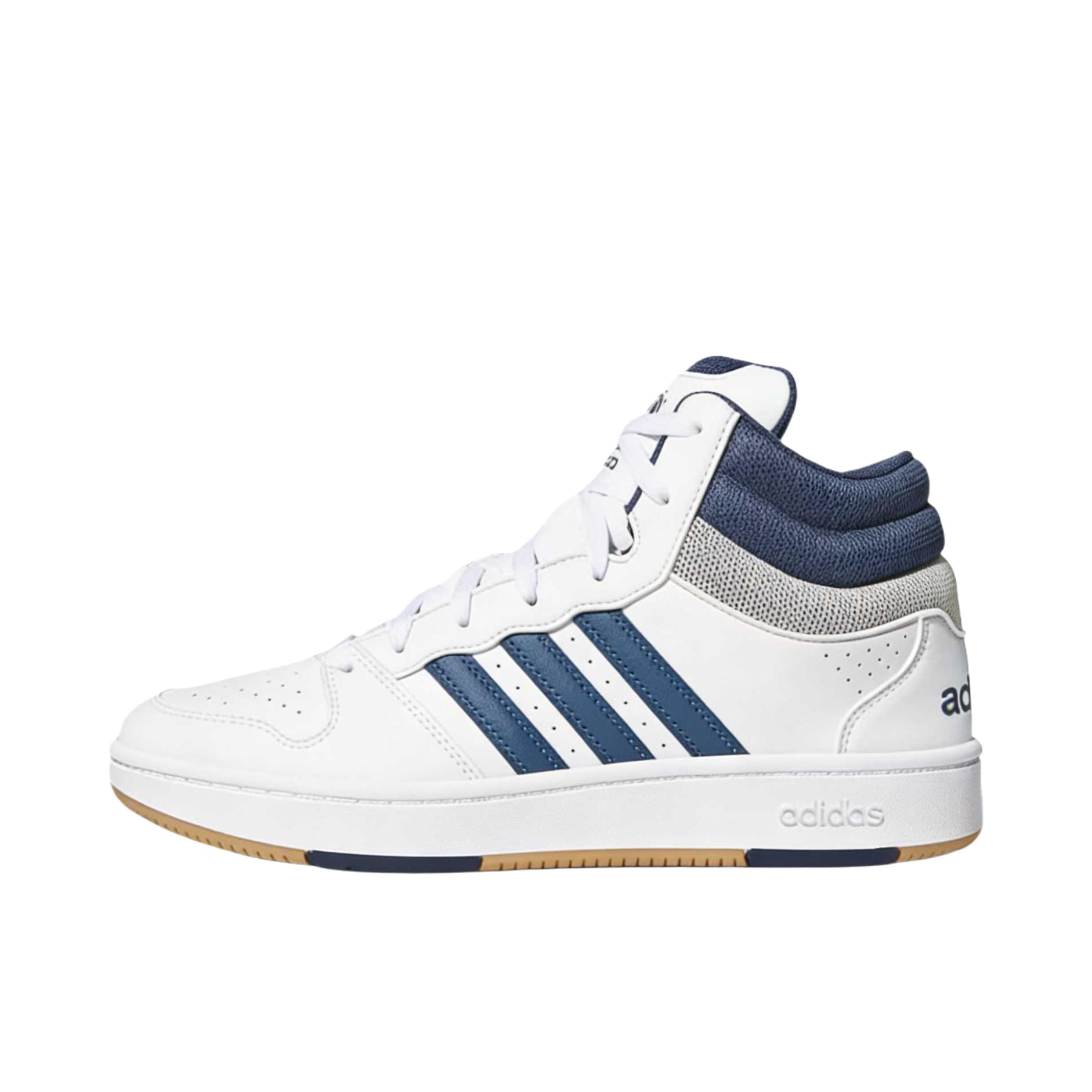 推荐商品：adidas HOOPS 板鞋 厚底圆头橡胶 核心黑/碳黑色