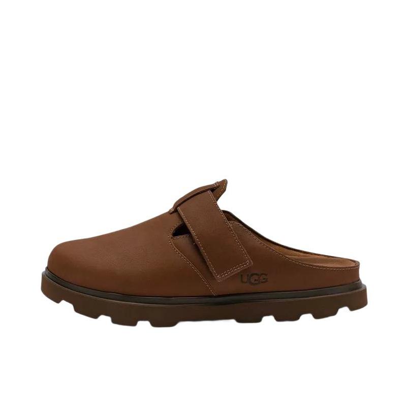 推荐商品：UGG Solano 防滑 时尚 舒适 包头拖鞋 棕色