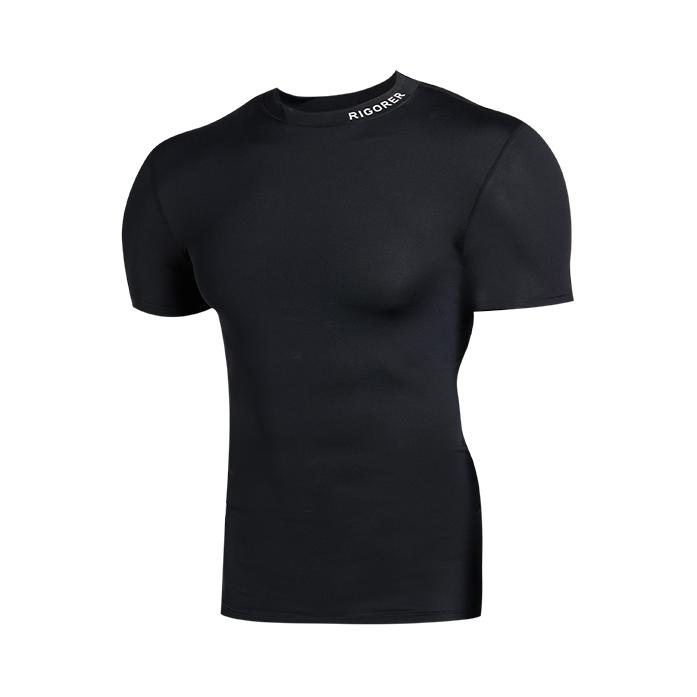 推荐商品：RIGORER/准者 2026SS 速干透气抗菌高弹短袖紧身衣 Z126210609 黑