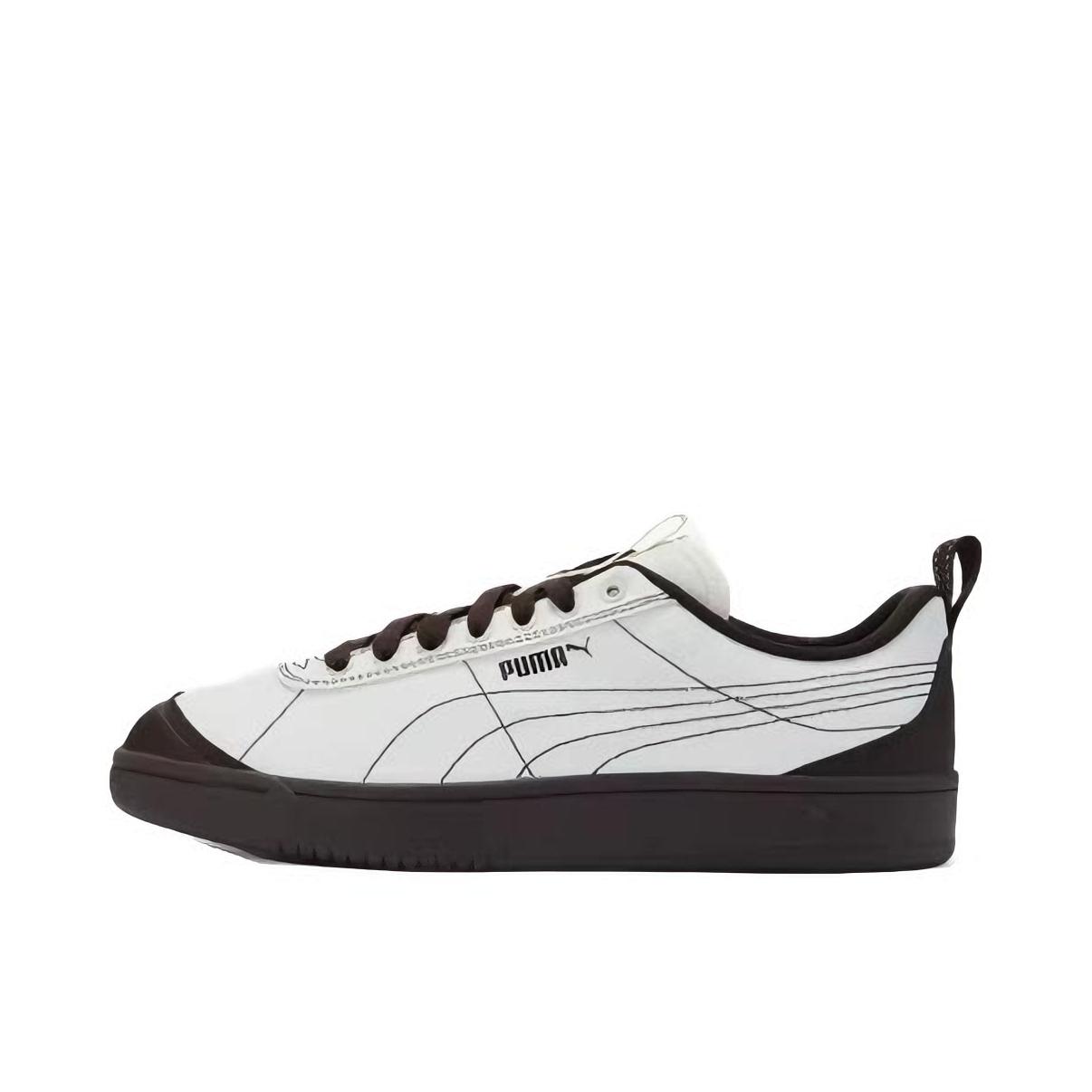 推荐商品：Puma/彪马 GROUNDED TERRA 运动休闲鞋 复古低帮系带抓地户外风 暖白色/黑巧克力色