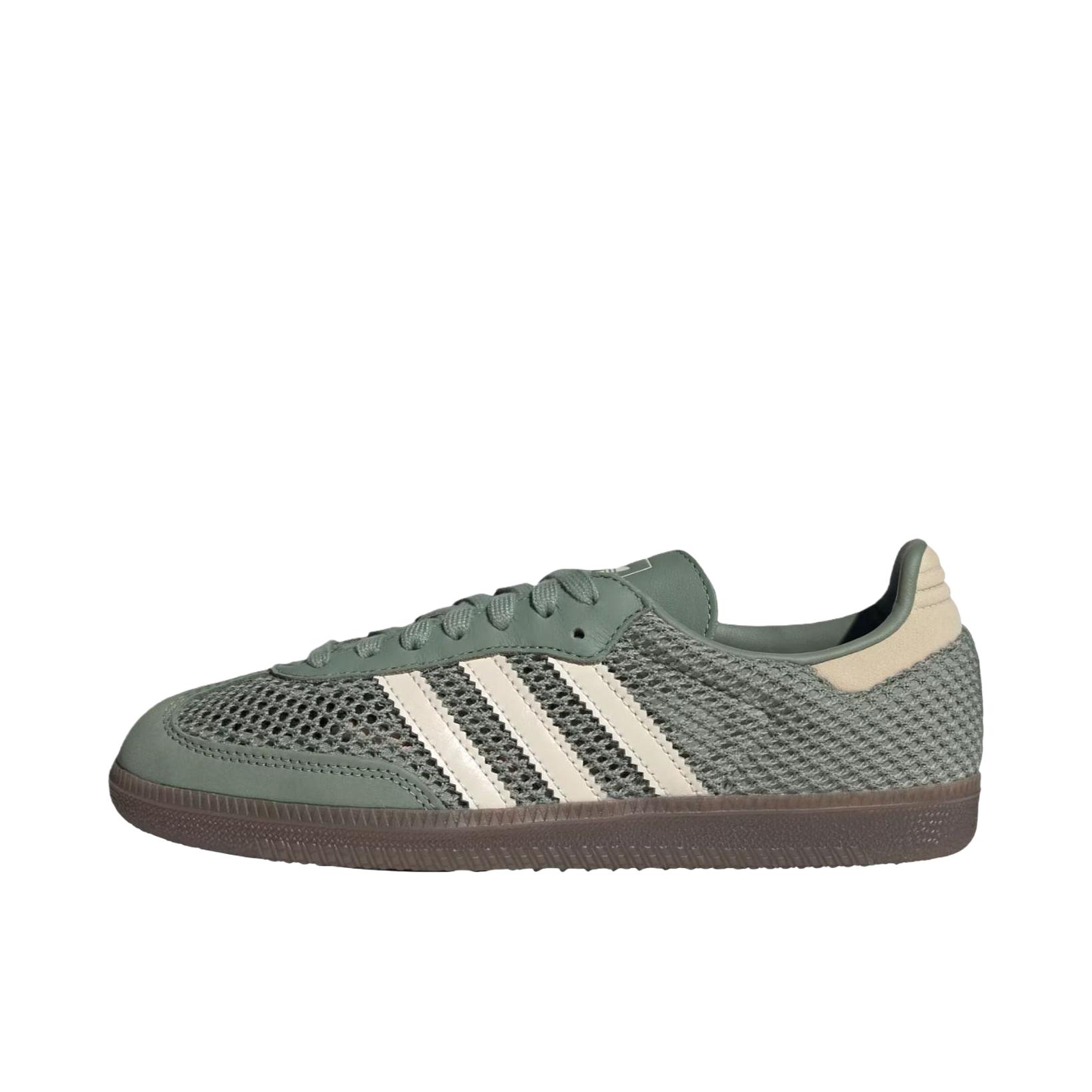 推荐商品：adidas Originals Samba OG T头鞋 板鞋 经典复古舒适百搭耐磨合成革圆头薄底贴合 绿色/米色