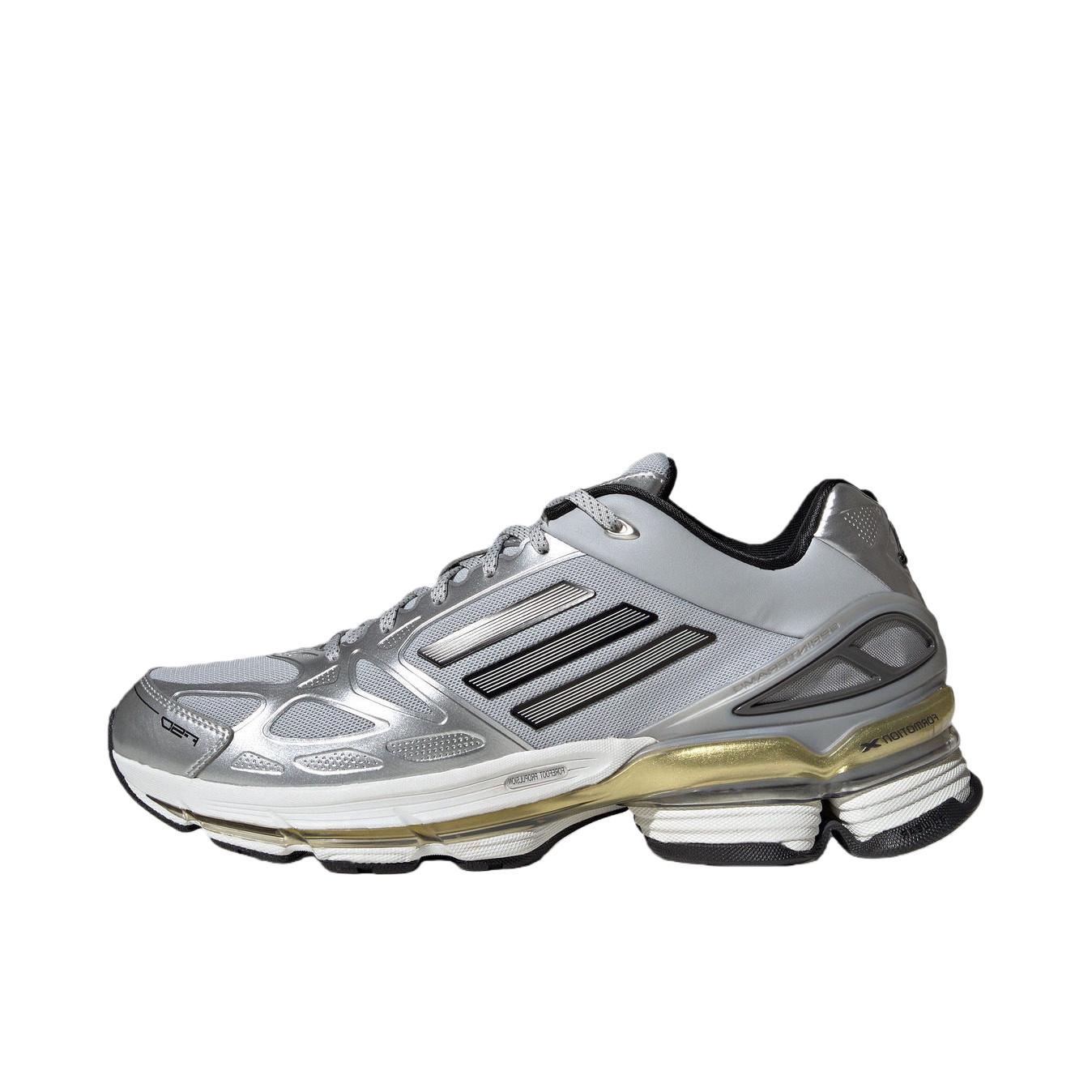 推荐商品：adidas Adizero F50 跑鞋 透气圆头厚底时尚贴合 金属银/黑色/金色