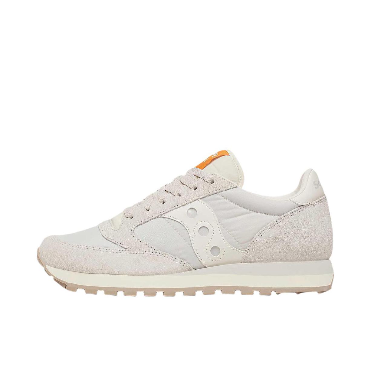 推荐商品：Saucony/索康尼 Jazz Original 爵士 减震回弹 舒适透气 防滑耐磨 合成革 支撑 复古简约 织物 低帮 跑鞋 米色