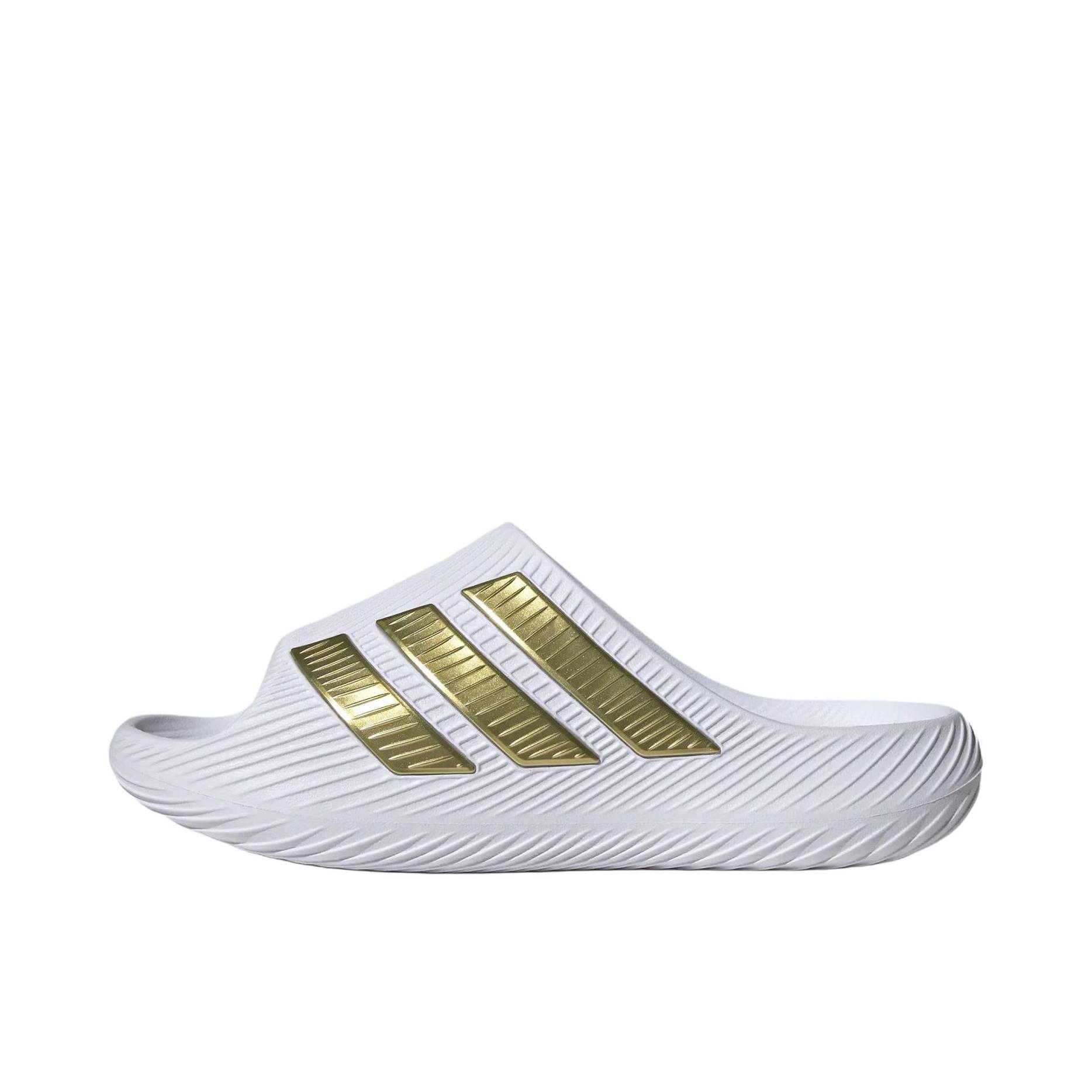 推荐商品：adidas Purechill Slide 拖鞋 舒适防滑日常 白色/金色
