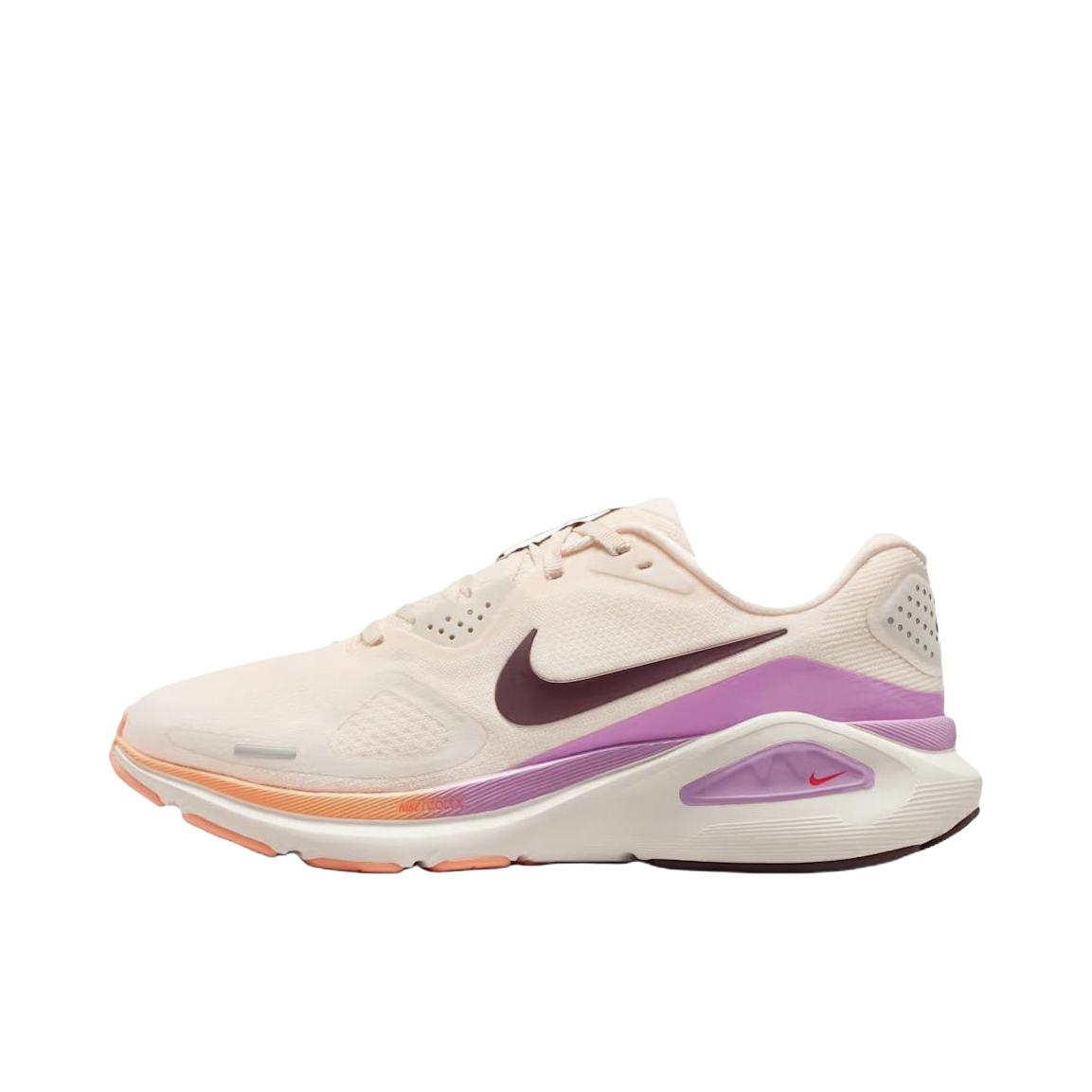 推荐商品：Nike Zoom Structure 26 跑鞋 百搭防滑回弹耐磨低帮泡绵贴合短跑 浅粉色/淡紫色