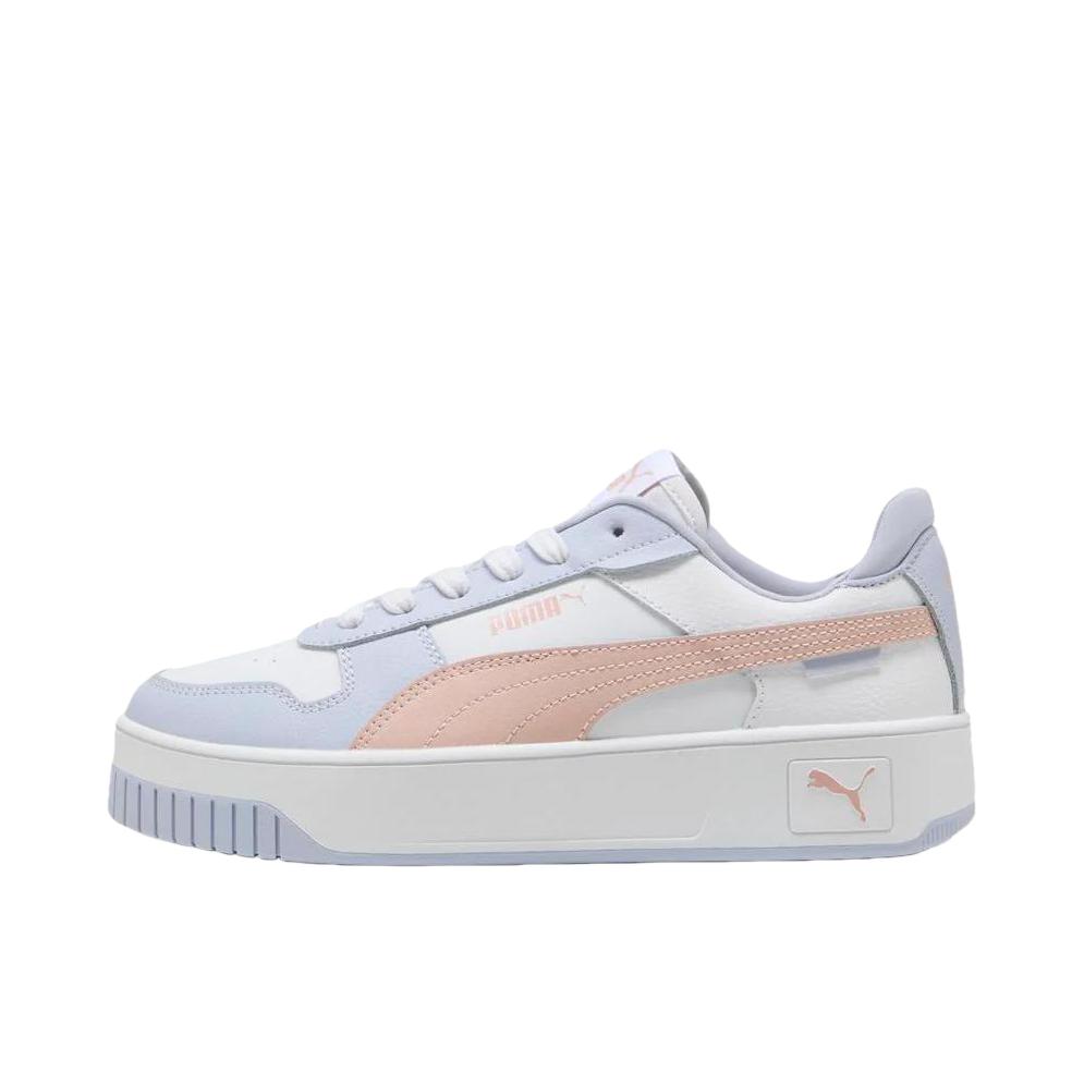 推荐商品：Puma/彪马 Carina street 厚底鞋 板鞋 防滑耐磨减震百搭轻便透气舒适休闲复古运动增高抓地 女款/白色/蓝色