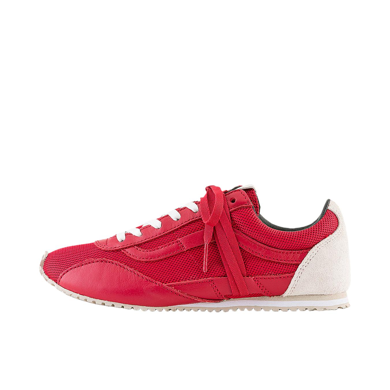 推荐商品：Vans/范斯 Premium Lx Slp Trainer 板鞋 薄底圆头系带低帮贴合 红色