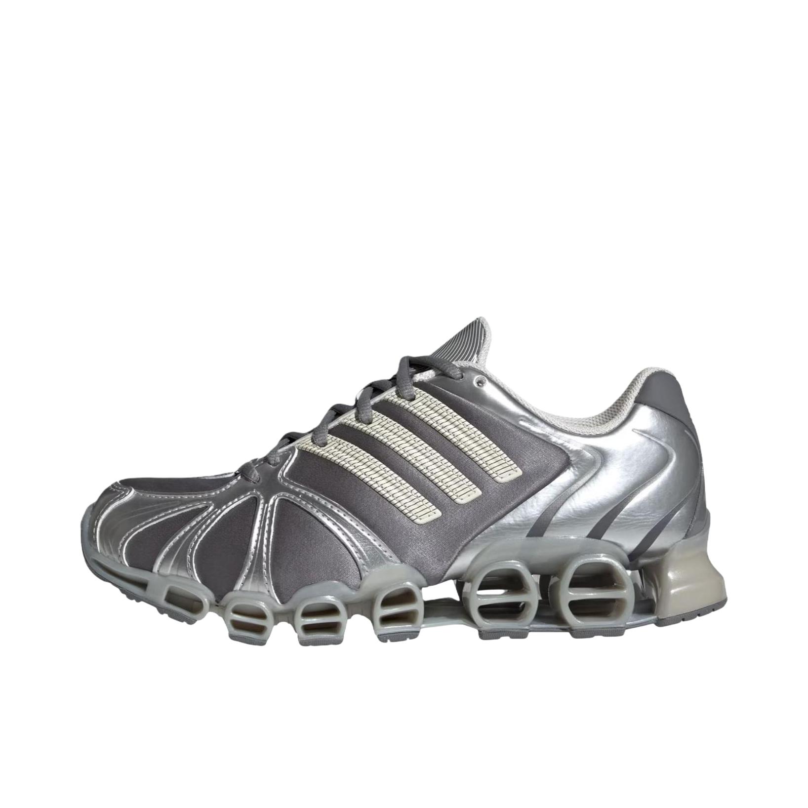 推荐商品：adidas Originals Mega Ghostride Core 运动休闲鞋 潮流百搭防滑耐磨低帮 灰色/银色