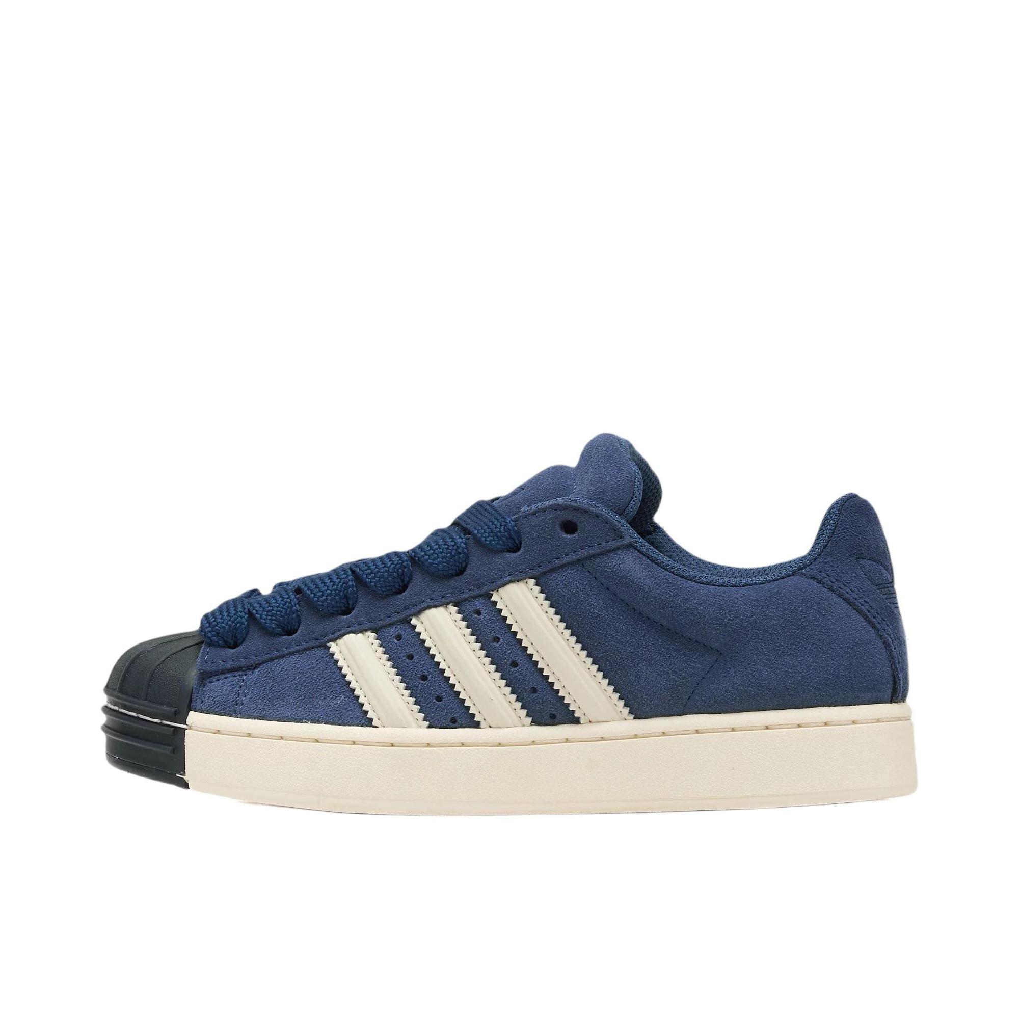 推荐商品：adidas Originals Superstar 2 板鞋 复古防滑耐磨贝壳头贴合圆头支撑 女款/蓝色