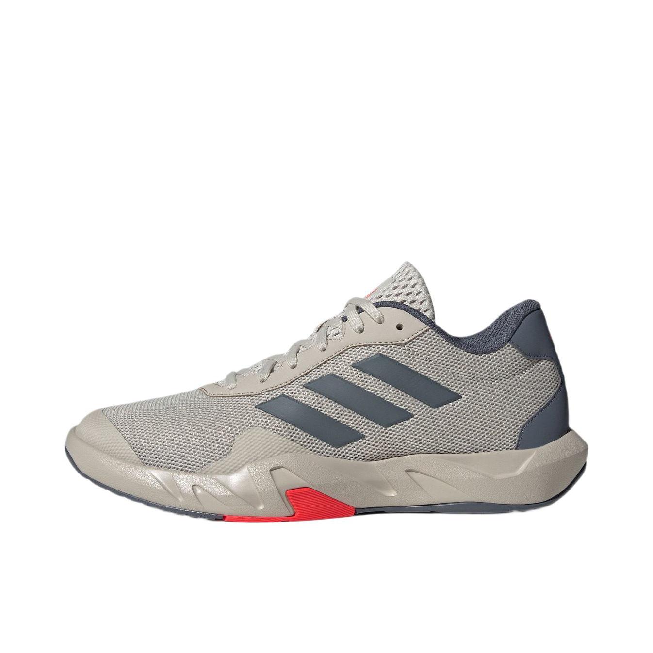 推荐商品：adidas Amplimove 减震耐磨 体训 防滑 爬坡跳操 训练鞋 奇迹矾土棕/青灰色/亮红色