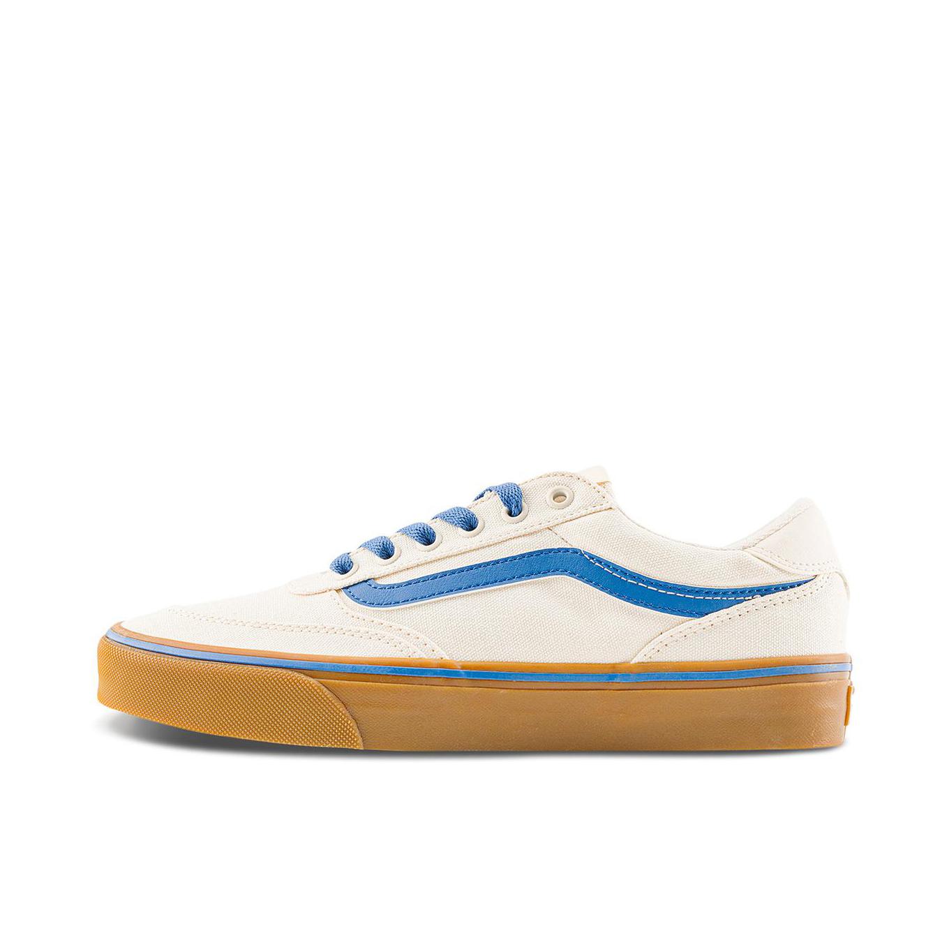推荐商品：Vans/范斯 Brooklyn LS 板鞋 低帮系带厚底防滑耐磨舒适减震百搭复古薄底 米白色