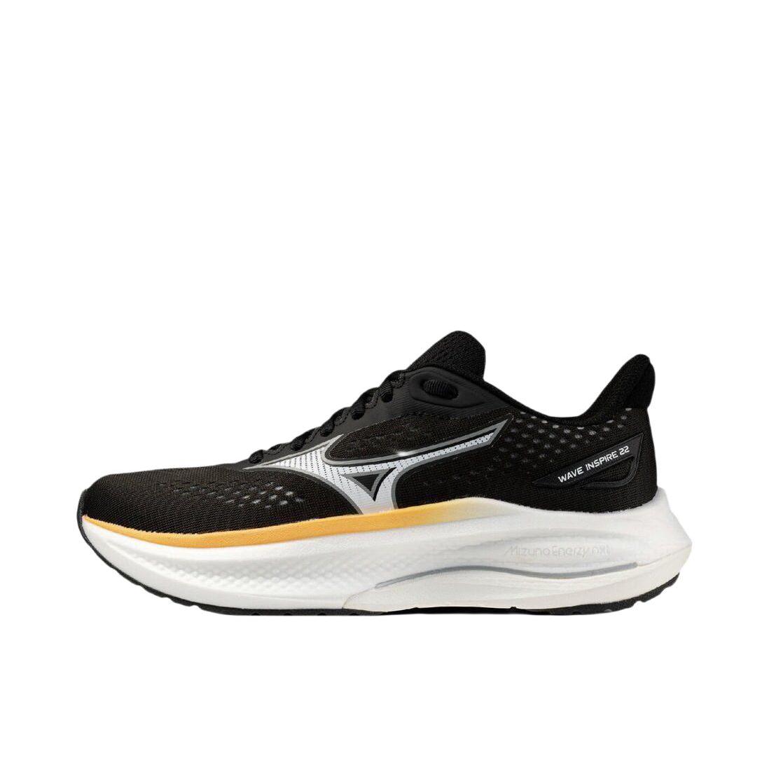 推荐商品：Mizuno/美津浓 Wave Inspire 22 跑鞋 百搭支撑透气回弹 2E宽/女款/黑色/白色