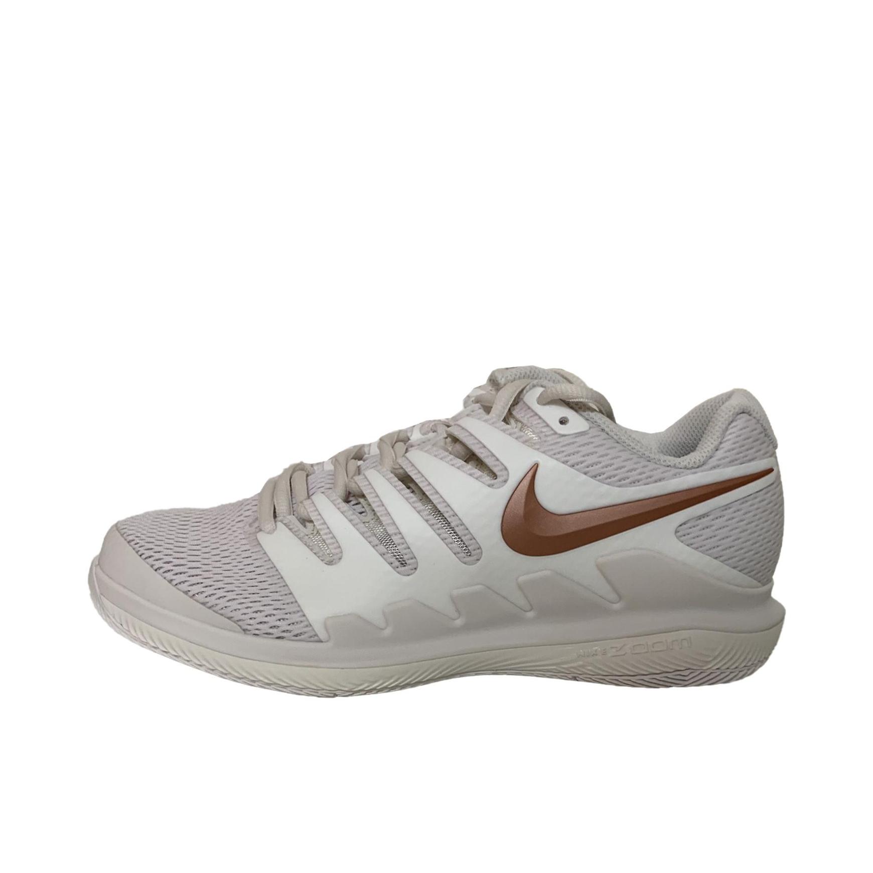 推荐商品：Nike Air Zoom Vapor X 支撑 耐磨 包裹性 合成革 织物 实战 网球鞋 女款/白色
