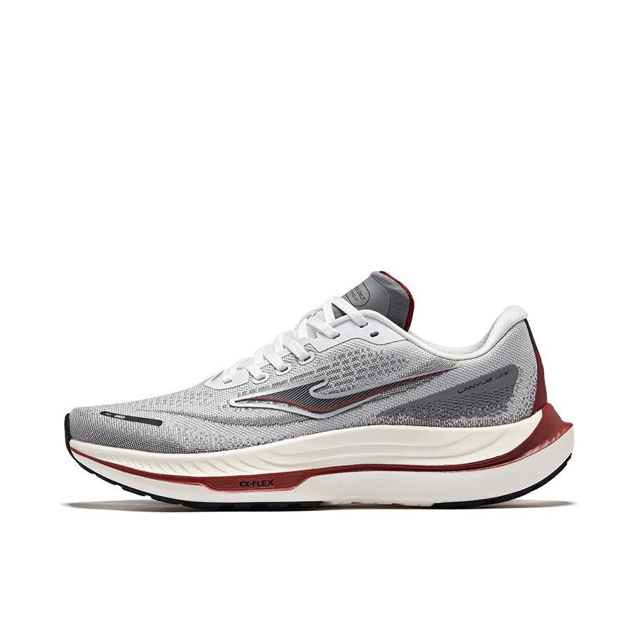 推荐商品：鸿星尔克 揽跃Lite 缓震回弹 防滑耐磨 轻便软底 网面透气 舒适百搭 慢跑 跑鞋 尔克白/钢灰色