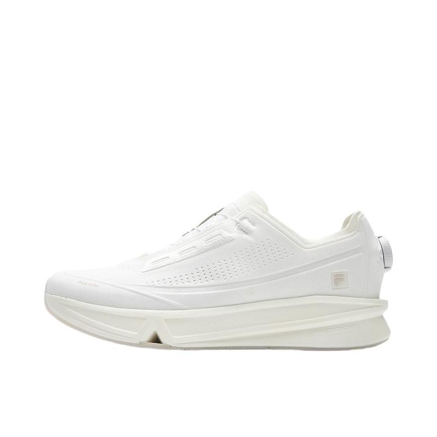 推荐商品：FILA/斐乐 AURA 越野跑鞋 防滑静音防水包裹性体测轻便缓震皮质回弹减震训练 羊毛版/椰浆白