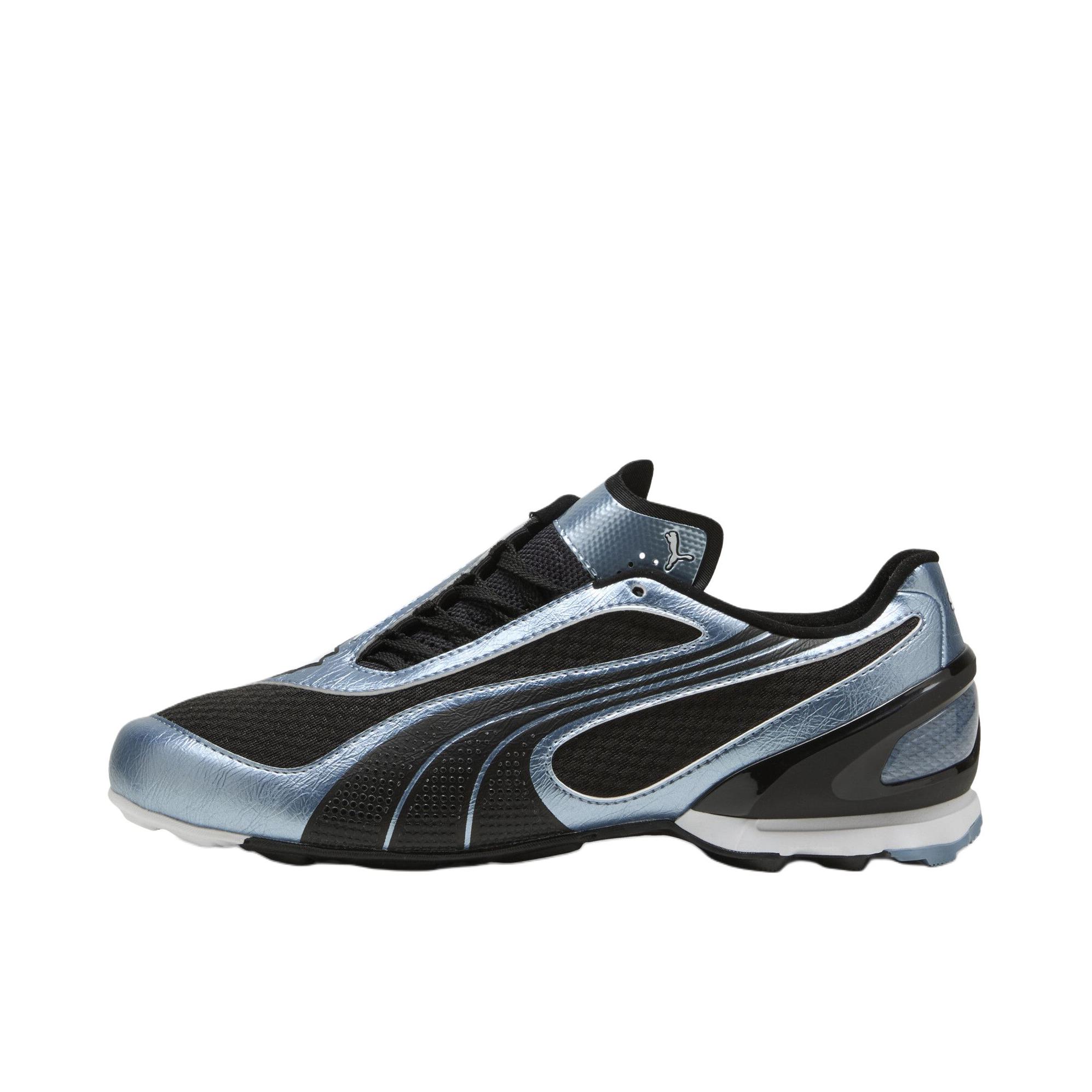 推荐商品：Puma/彪马 V-S1 Metallic 薄底鞋 运动休闲鞋 防滑耐磨低帮平跟贴合 蓝色/黑色