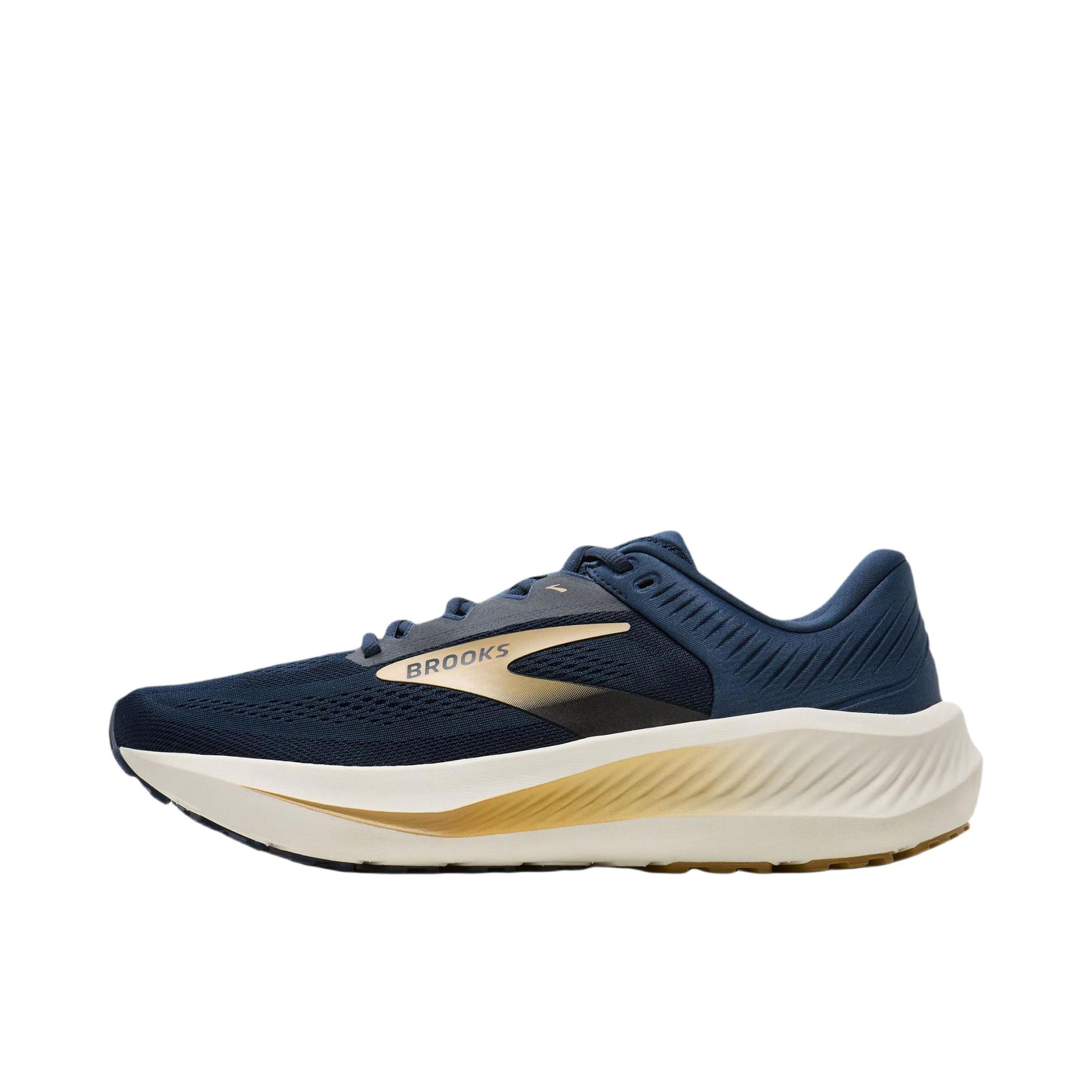 推荐商品：Brooks/布鲁克斯 Anthem 8 跑鞋 透气圆头系带 蓝色