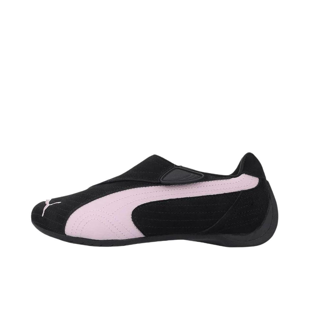 推荐商品：Puma/彪马 Slipcat 运动休闲鞋 魔术贴平跟贴合复古赛车鞋 MUSINSA联名/女款/黑色/粉色