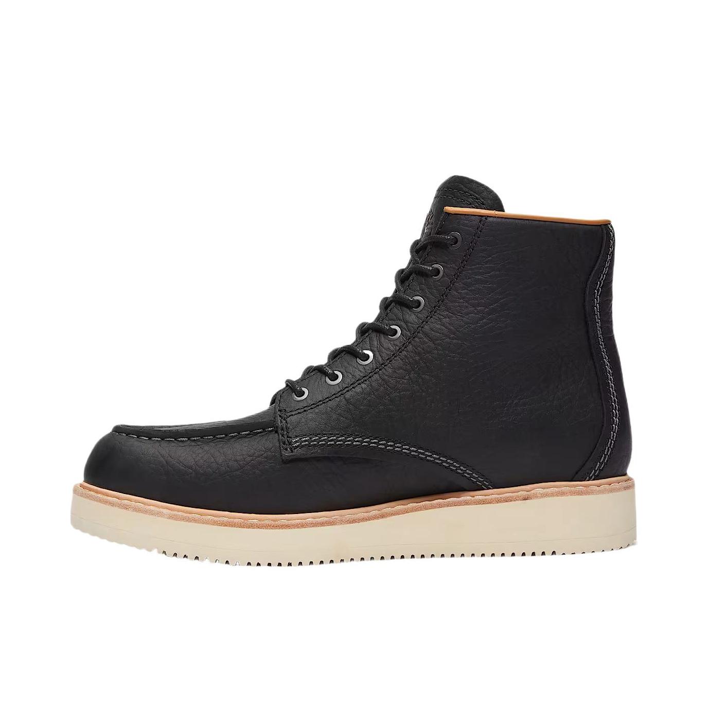 推荐商品：Timberland/添柏岚 Oak Forge 户外休闲靴 皮革厚底圆头 棕色