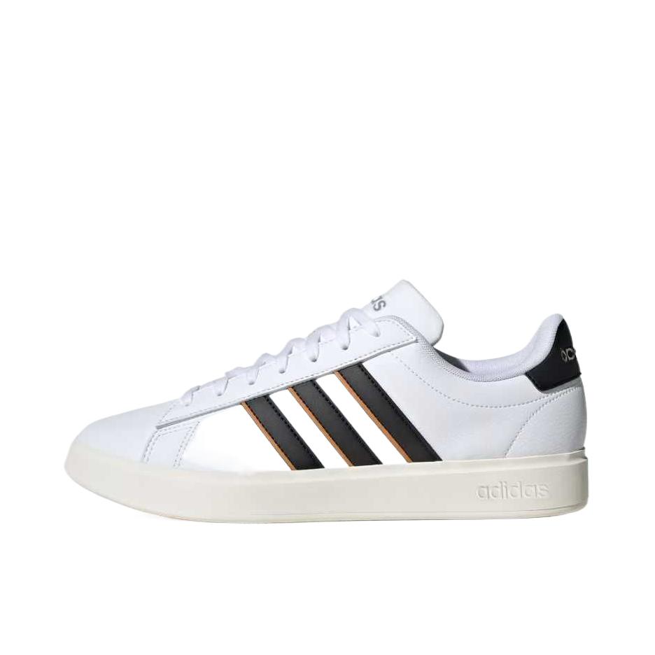 推荐商品：adidas NEO Grand Court 2.0 板鞋 防滑耐磨舒适透气时尚百搭轻运动贴合 云白色/核心黑/焦点橙
