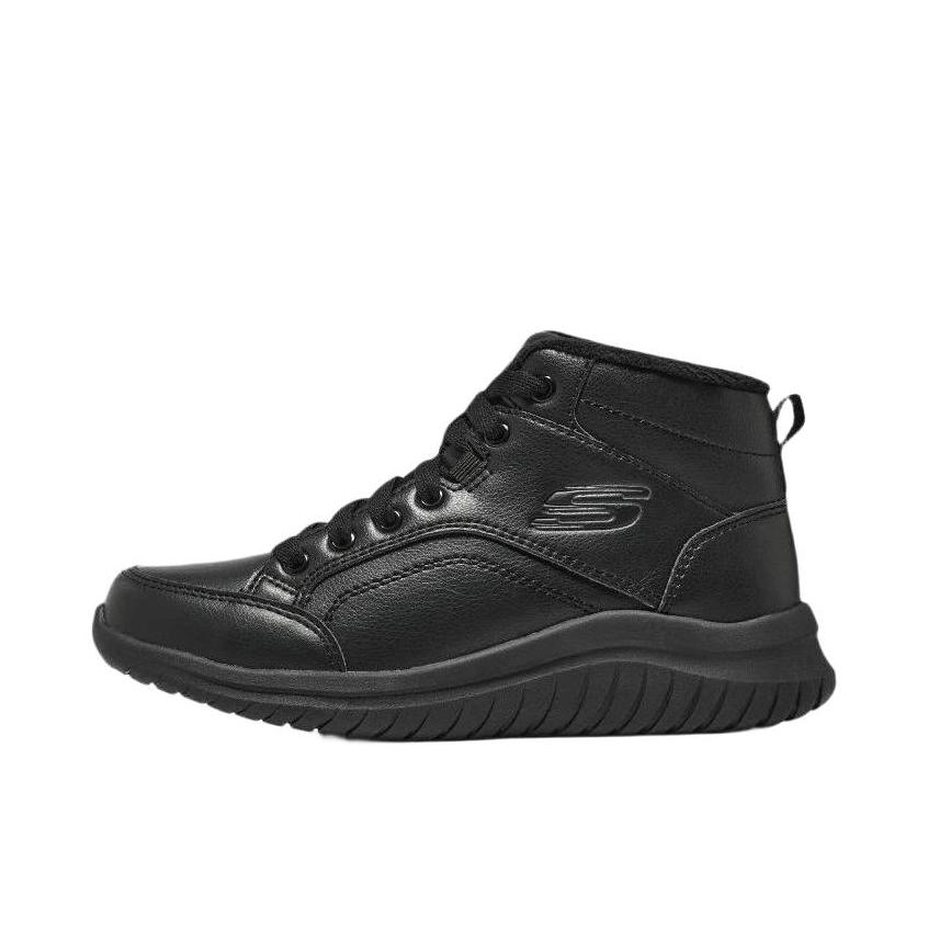 推荐商品：Skechers/斯凯奇 Ultra Flex 2.0 简约百搭 厚底 舒适轻便 保暖加绒 高帮 运动休闲鞋 加绒/黑色
