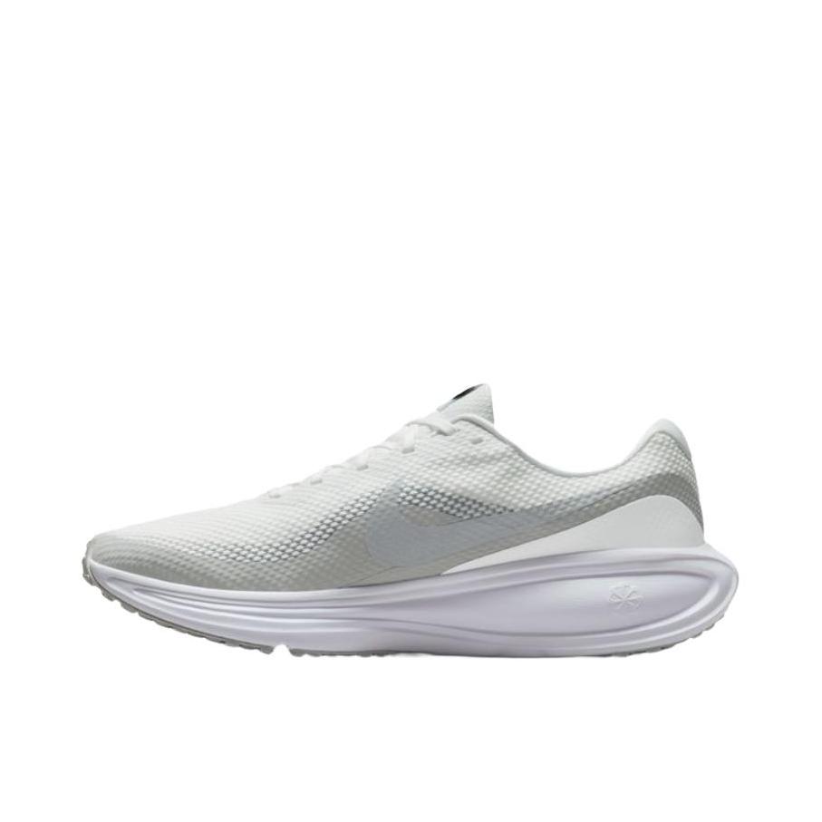 推荐商品：Nike Revolution 8 跑鞋 网布百搭防滑耐磨低帮缓震训练网面回弹轻便春夏支撑短跑贴合圆头  山峰白/白色/尘光子色/金属银