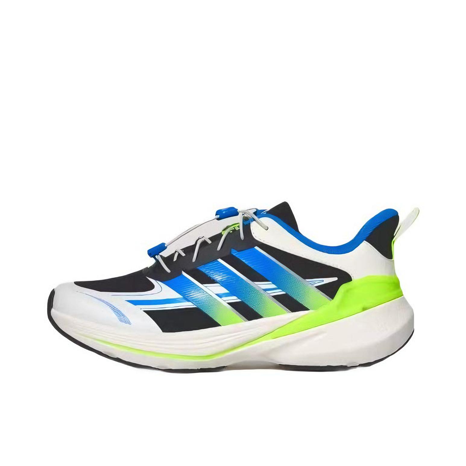 推荐商品：adidas LIGHTDART LT 跑鞋 缓震防滑耐磨低帮回弹 大童/亮白色/黑色/亮柠檬黄