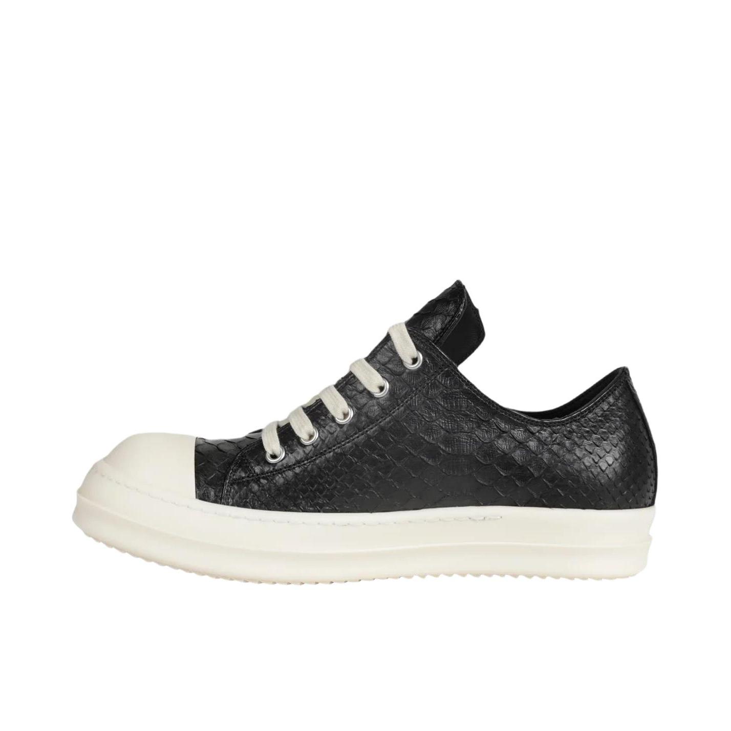推荐商品：Rick Owens 板鞋 圆头系带低帮橡胶 RR01F2895LPY-911 黑色