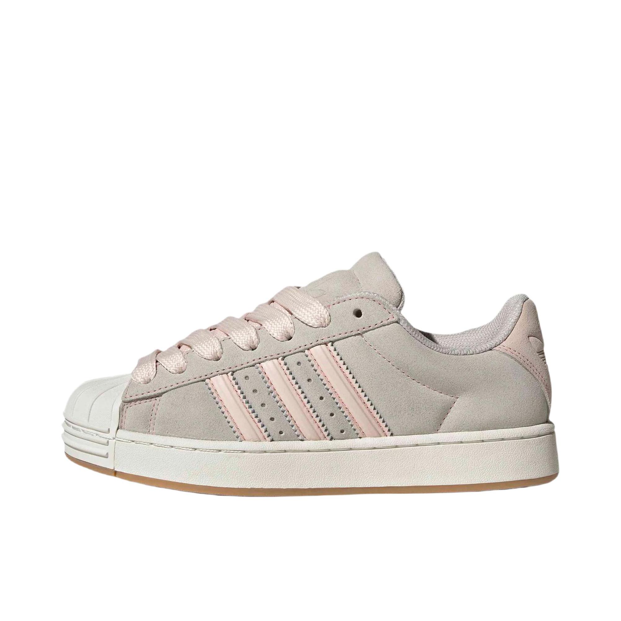 推荐商品：adidas Originals SUPERSTAR ST 板鞋 圆头平跟橡胶贴合耐穿 女款/灰色