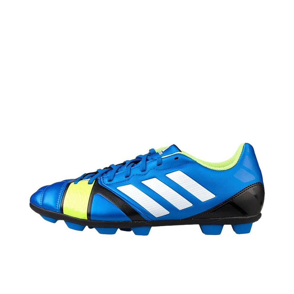 推荐商品：adidas Nitrocharge 3.0 HG 短钉 坚硬人工草场 足球鞋 蓝色